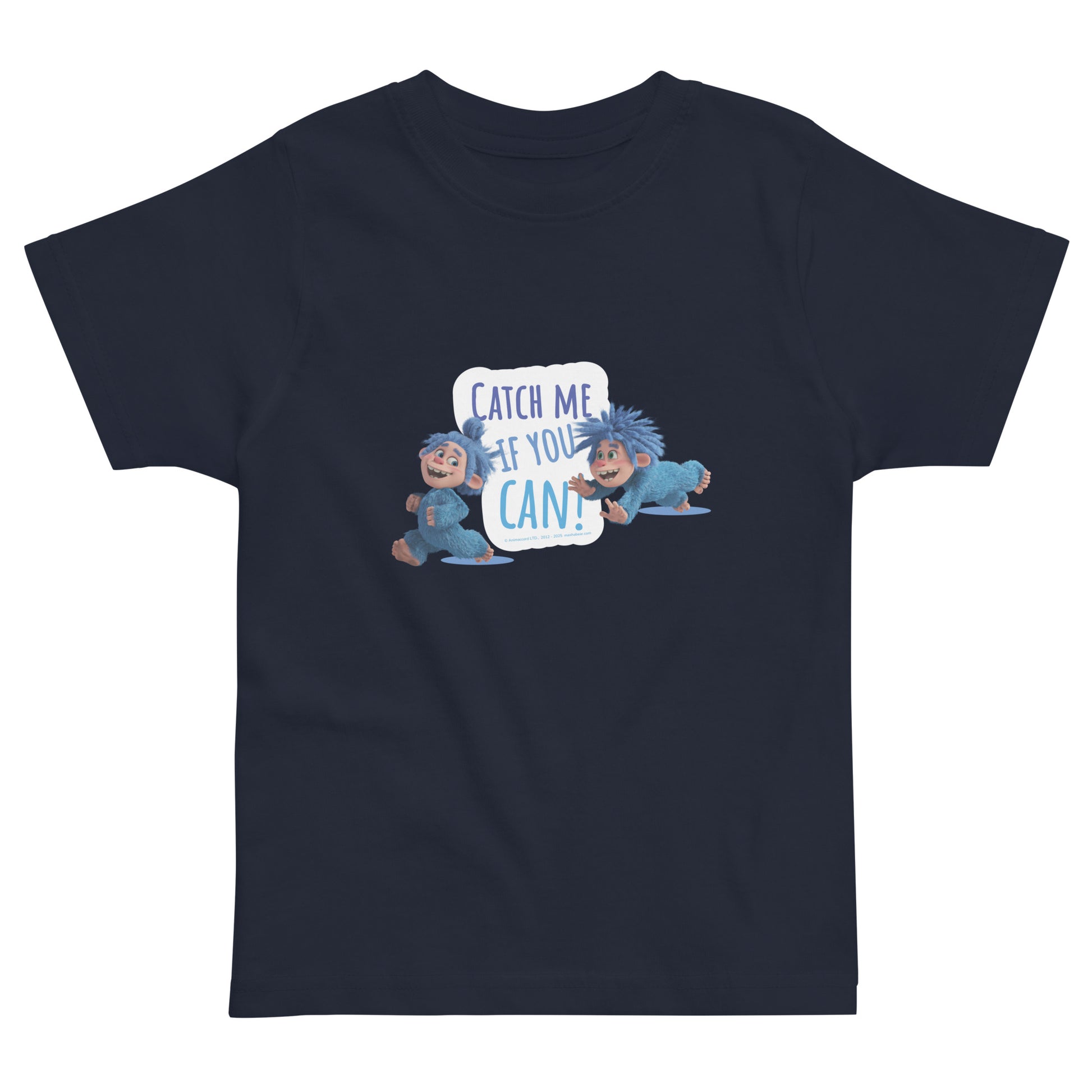Masha and the Bear Friends Catch Me If You Can! Toddler Jersey T-shirt Navy T-SHIRT