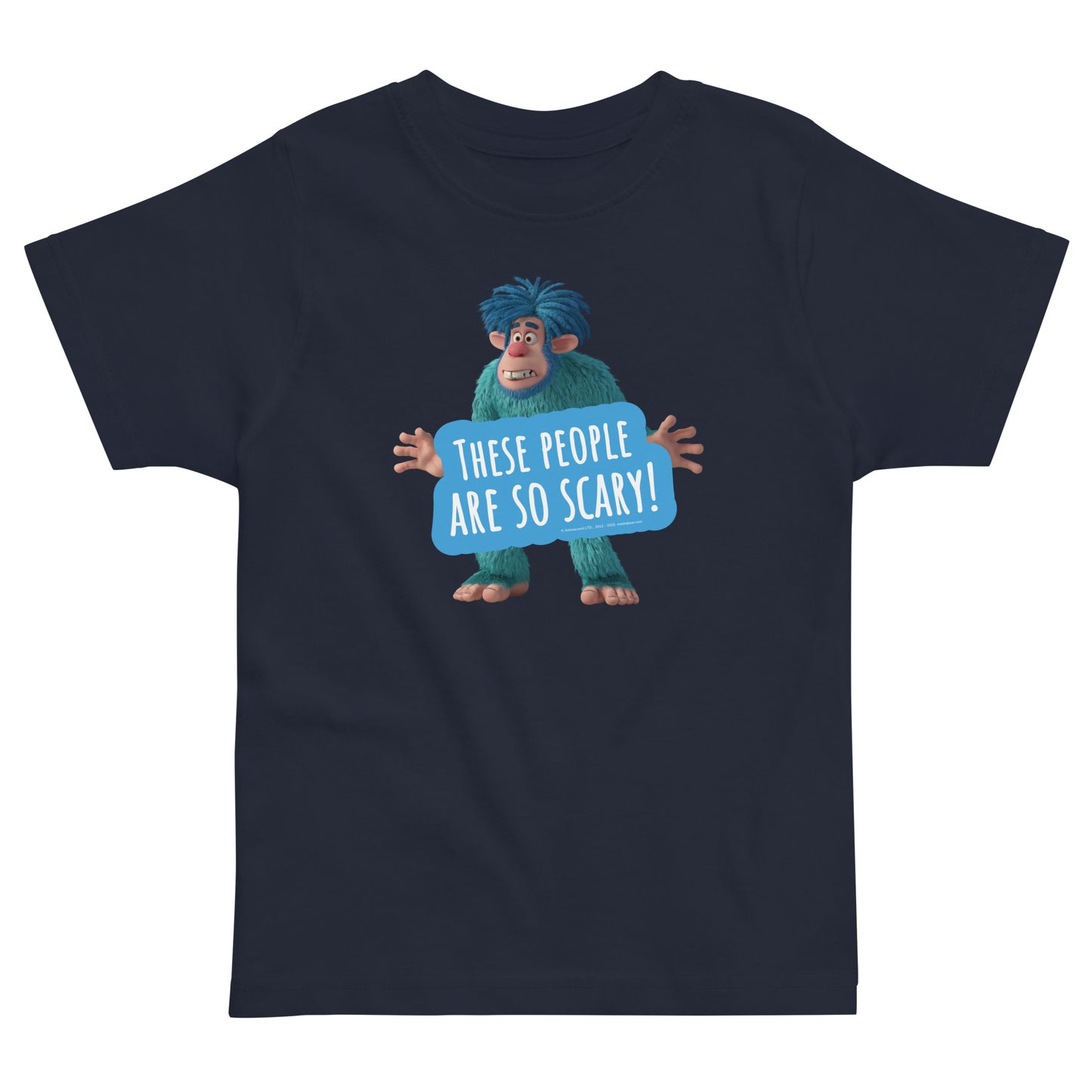 Masha and the Bear Friends These People Are So Scary! Toddler Jersey T-shirt Navy T-SHIRT