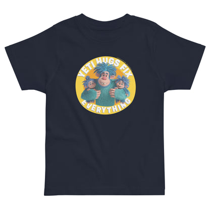Masha and the Bear Friends Yeti HugsToddler Jersey T-shirt Navy T-SHIRT