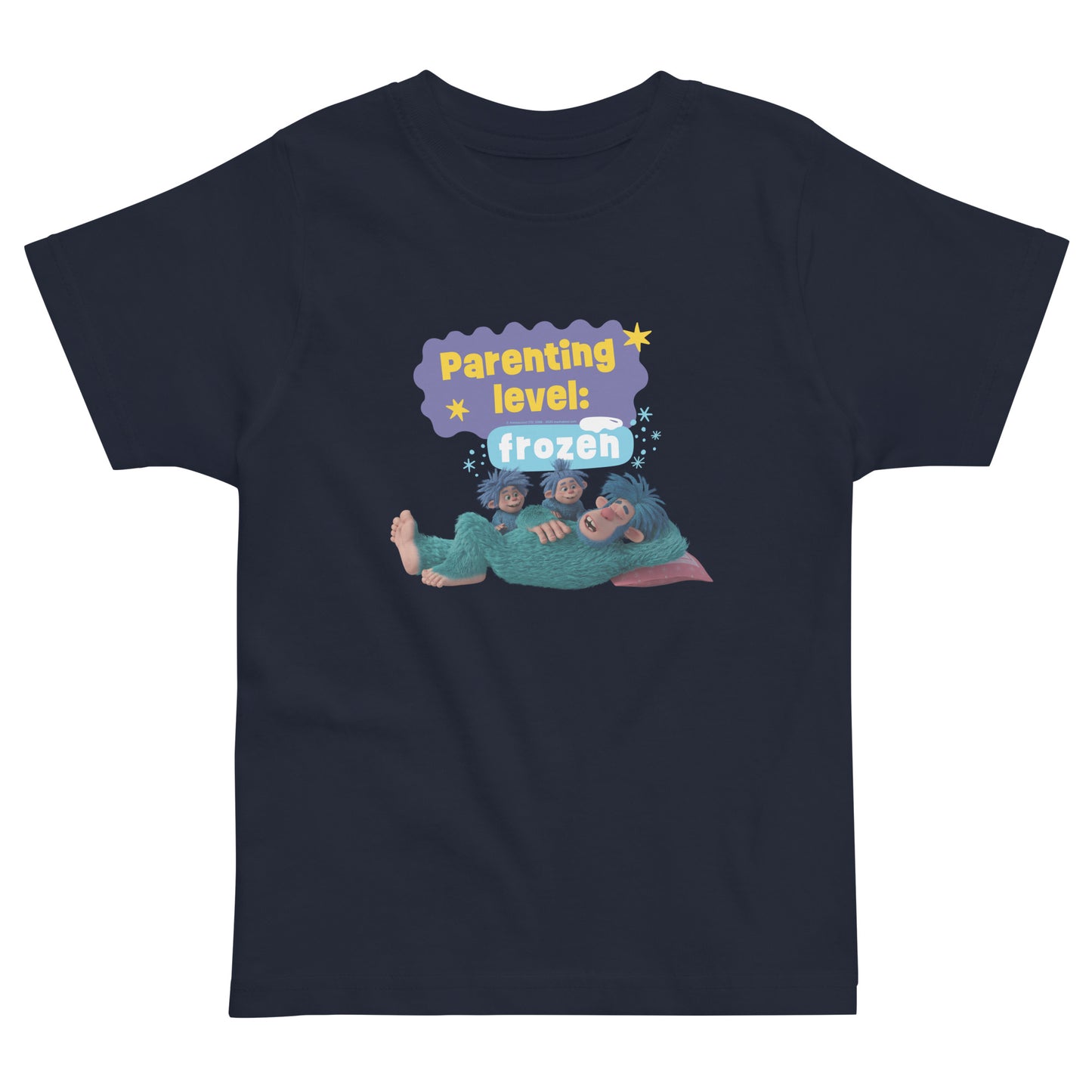 Masha and the Bear Frozen Parenting Toddler Jersey T-shirt Navy T-SHIRT