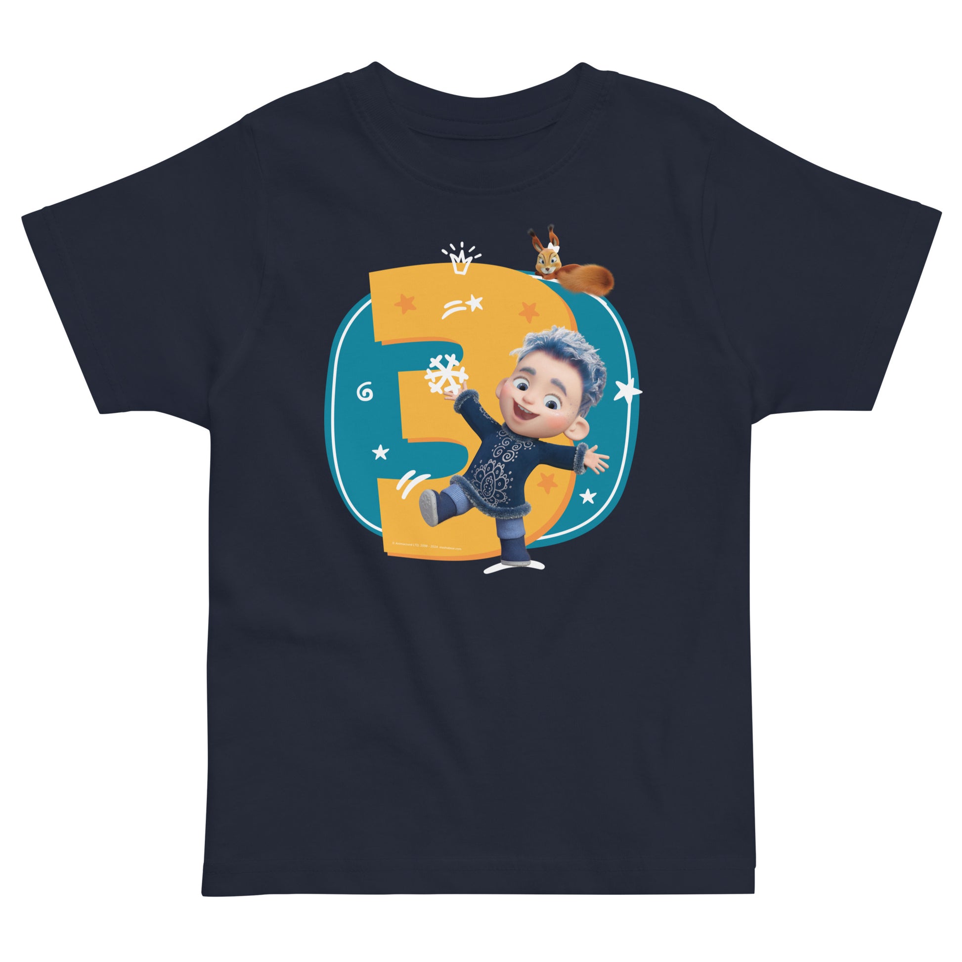 Masha and the Bear Friends Toddler Jersey 3 Years T-shirt Navy