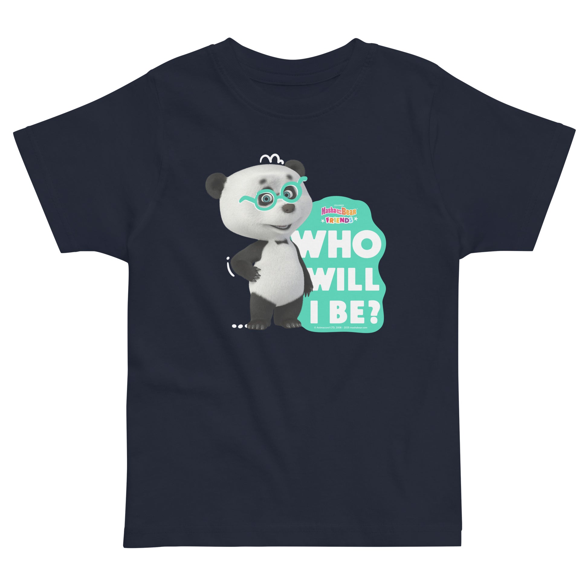 Masha and the Bear Friends Toddler Jersey Who Will I be T-shirt Navy