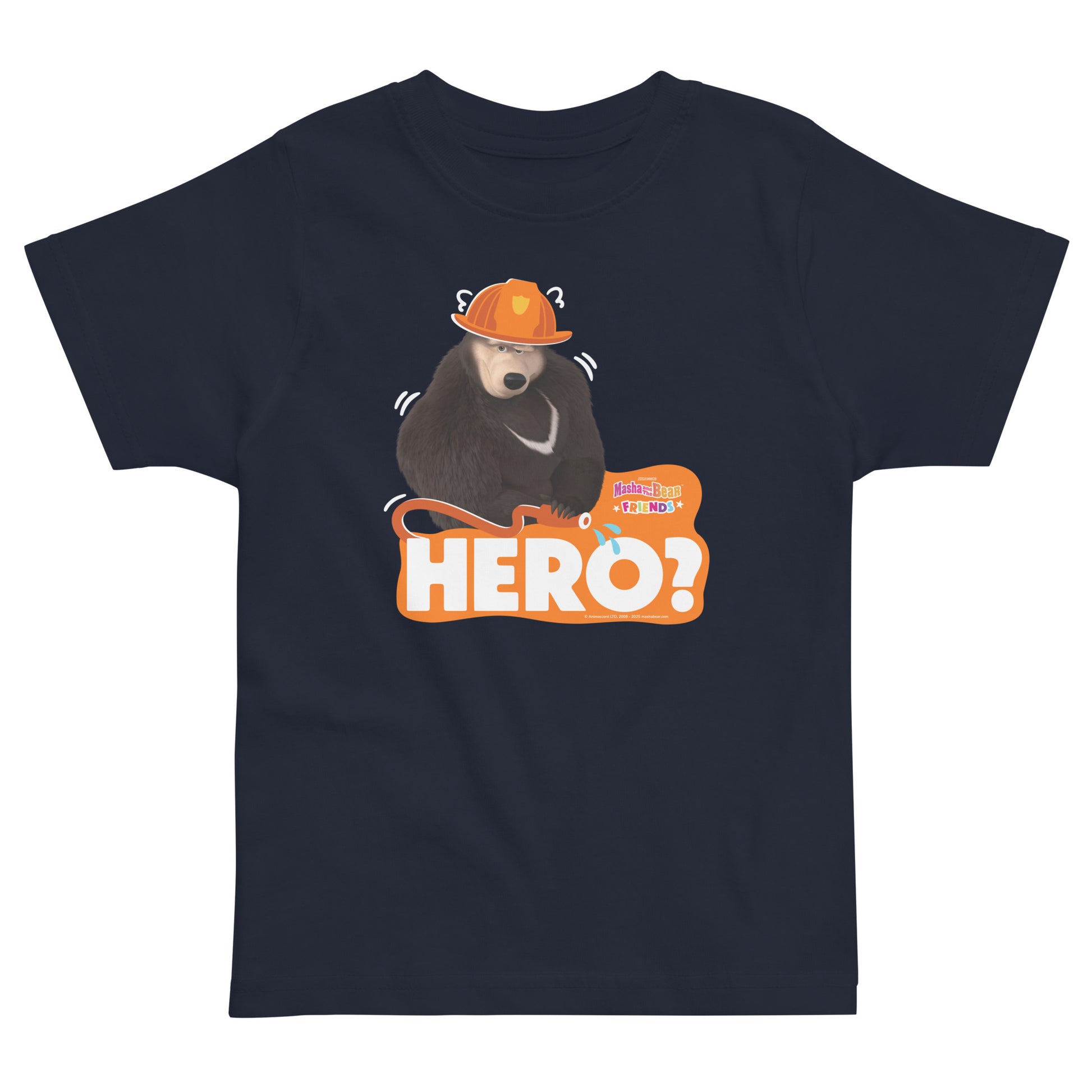Masha and the Bear Friends Toddler Jersey Hero? T-shirt Navy