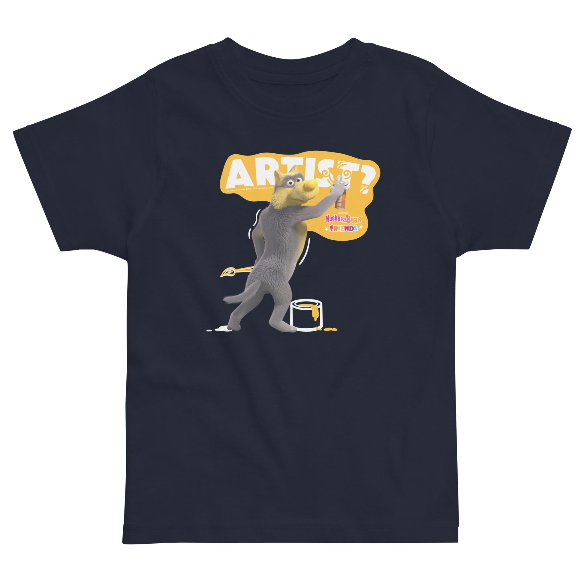 Masha and the Bear Friends Toddler Jersey Artist? T-shirt Navy