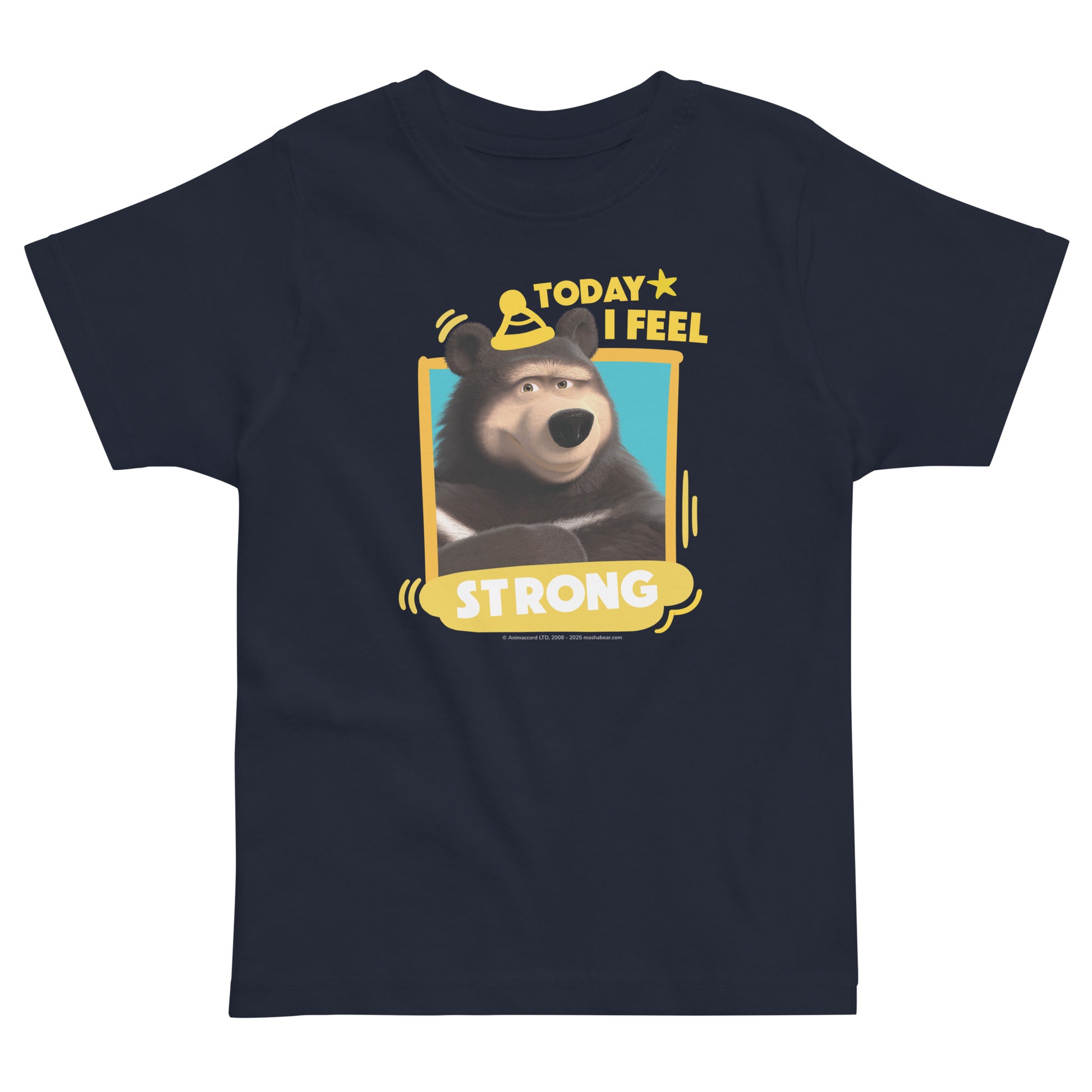 Masha and the Bear Friends Toddler Jersey Strong T-shirt Navy