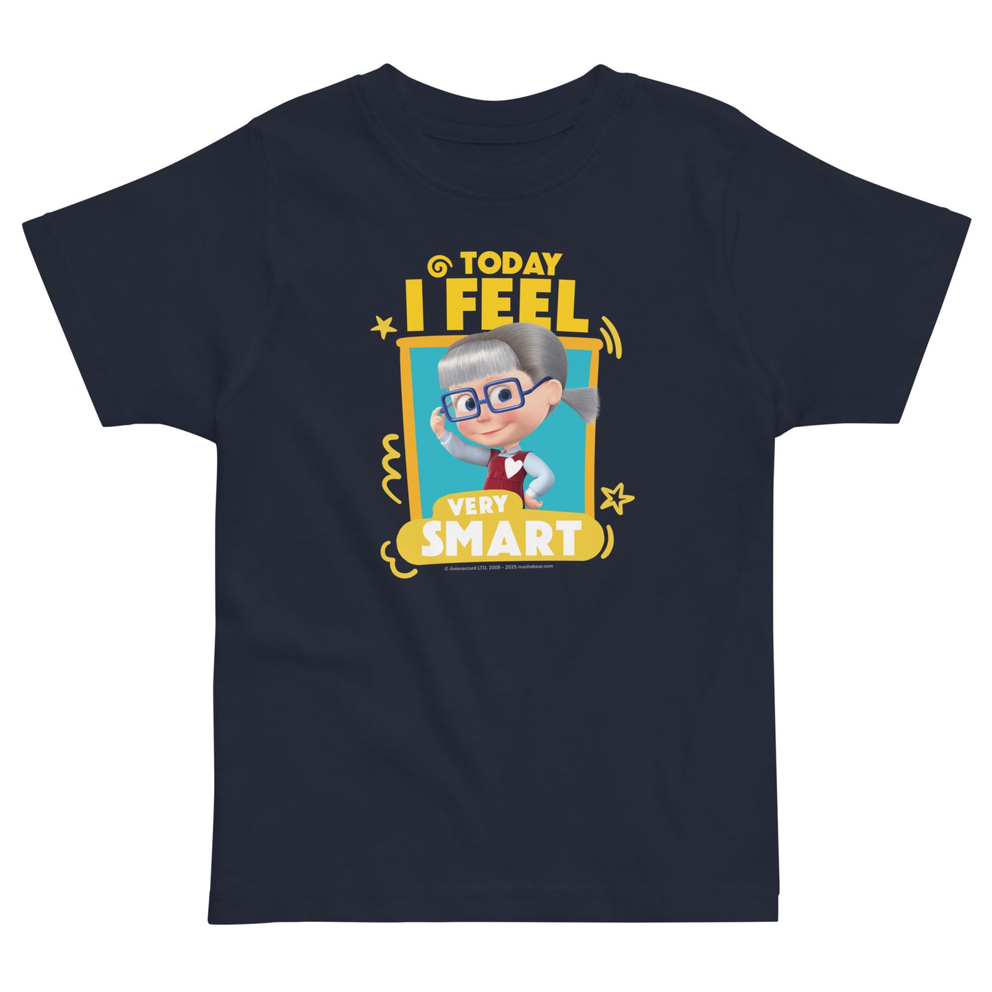 Masha and the Bear Friends Toddler Jersey Smart T-shirt Navy