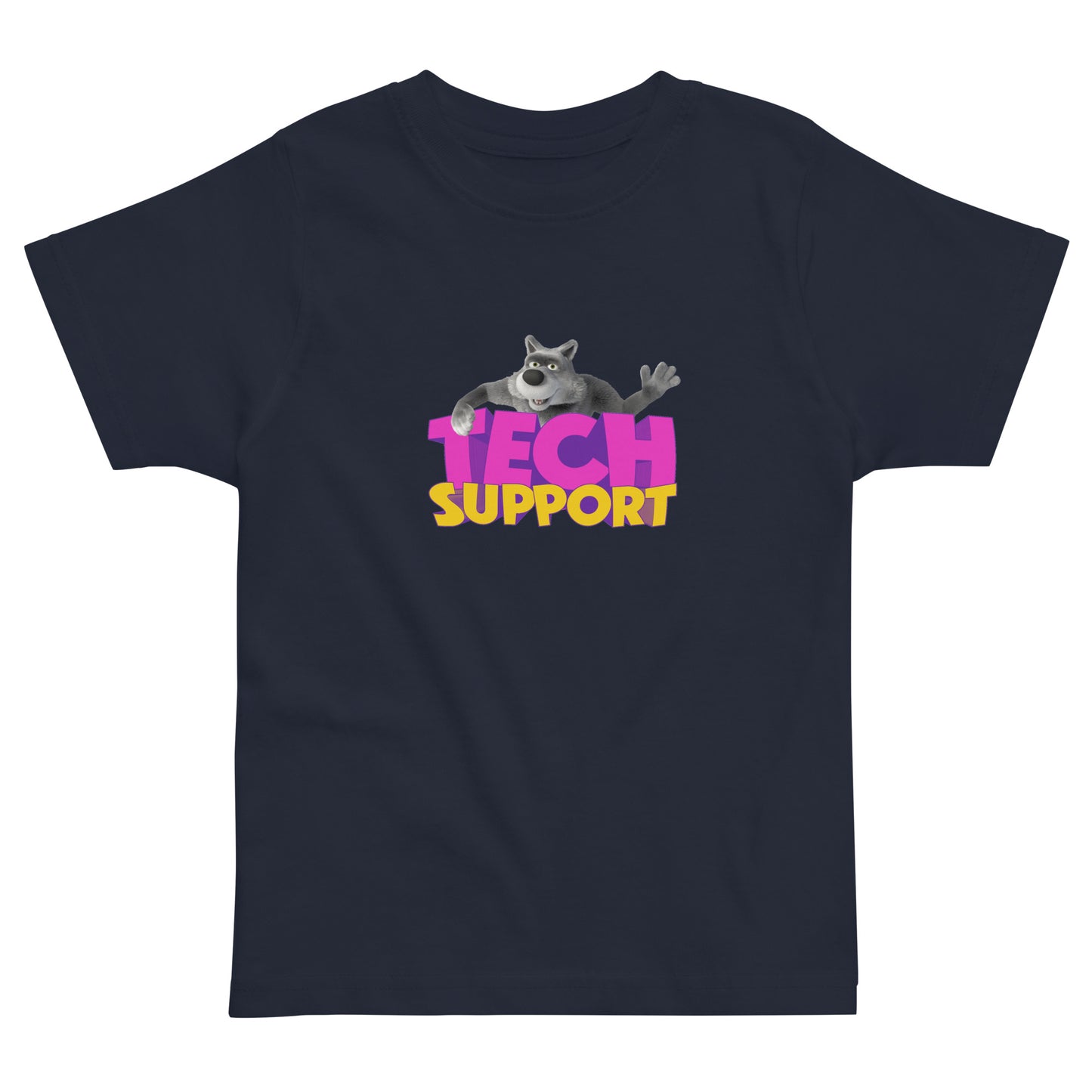 Masha and the Bear Friends Toddler Jersey Tech Support T-shirt Navy