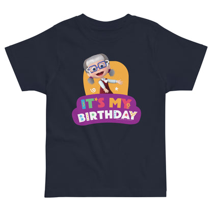 Masha and the Bear Friends Toddler Jersey Birthday #4 T-shirt Navy