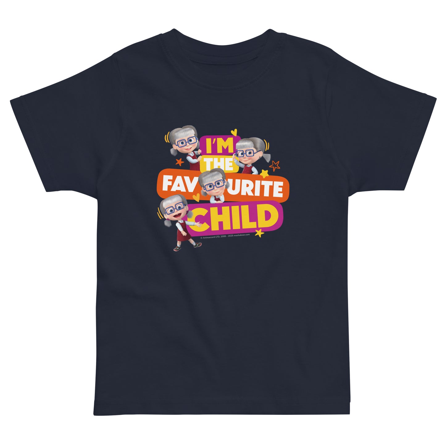 Masha and the Bear Friends Toddler Jersey Favourite Child T-shirt Navy