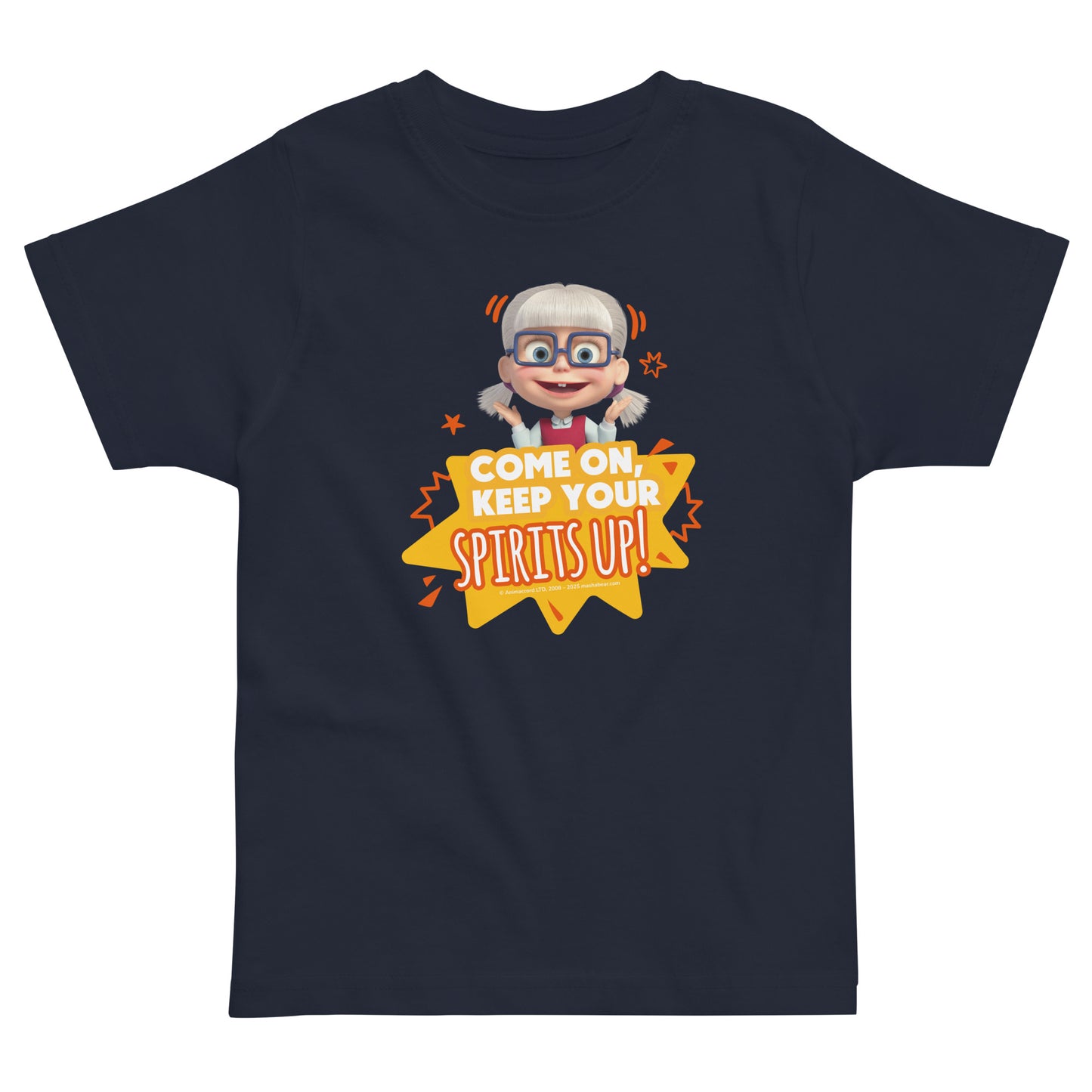 Masha and the Bear Friends Toddler Jersey Spirits Up! T-shirt Navy