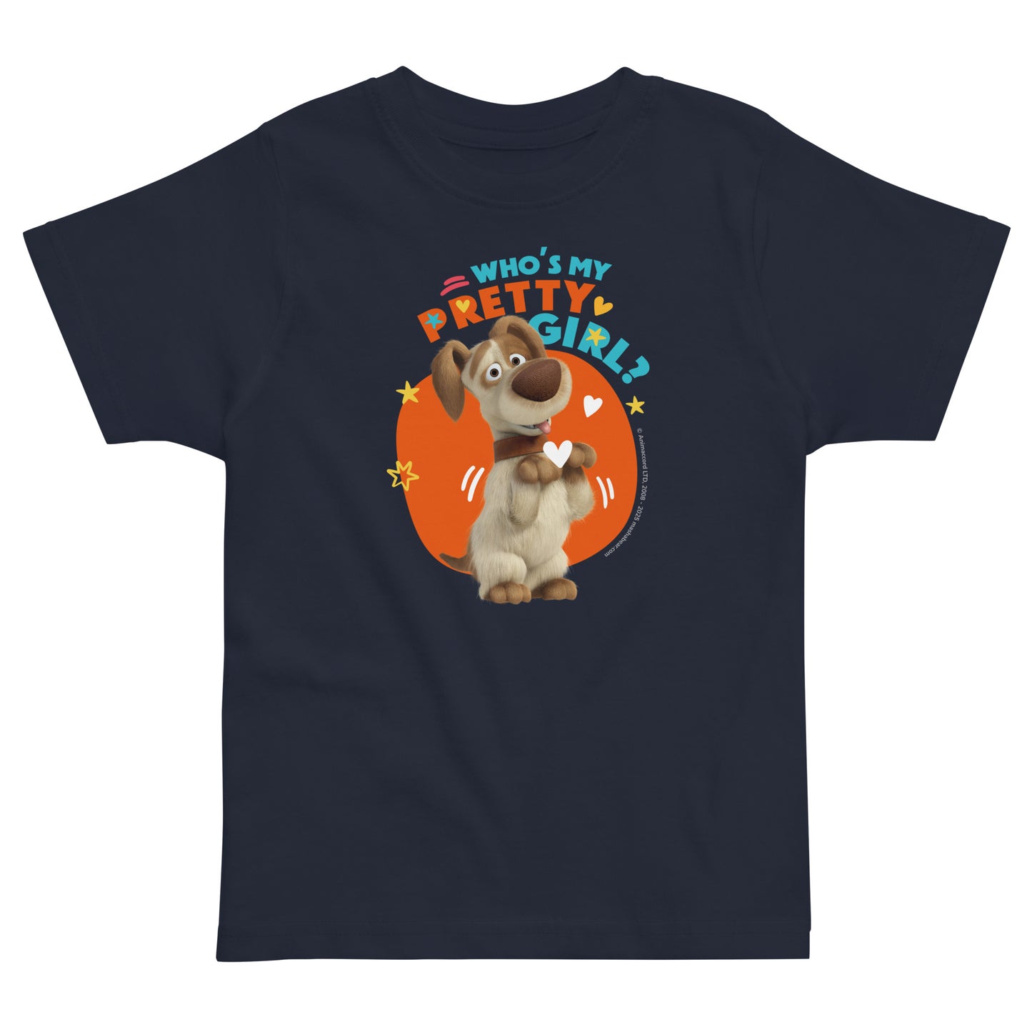 Masha and the Bear Friends Toddler Jersey Pretty Girl T-shirt Navy