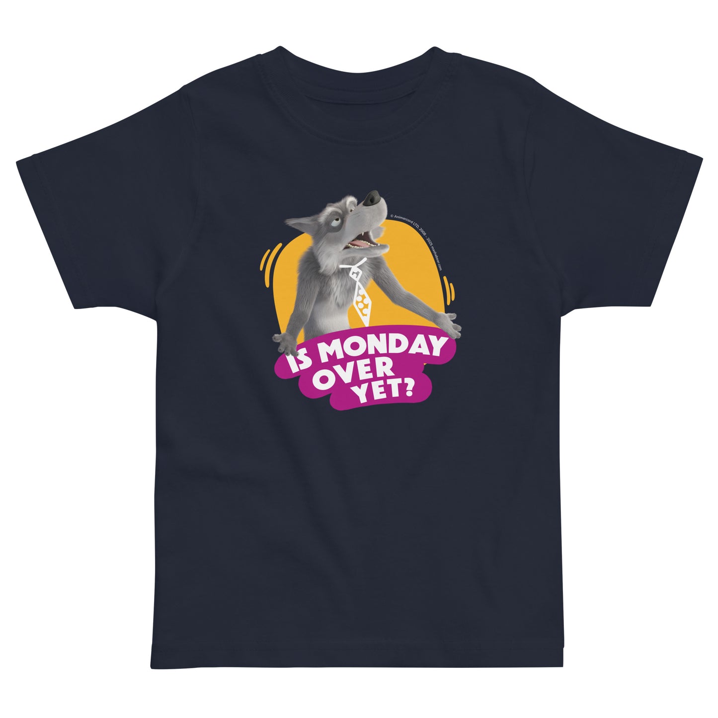 Masha and the Bear Friends Toddler Jersey Monday T-shirt Navy