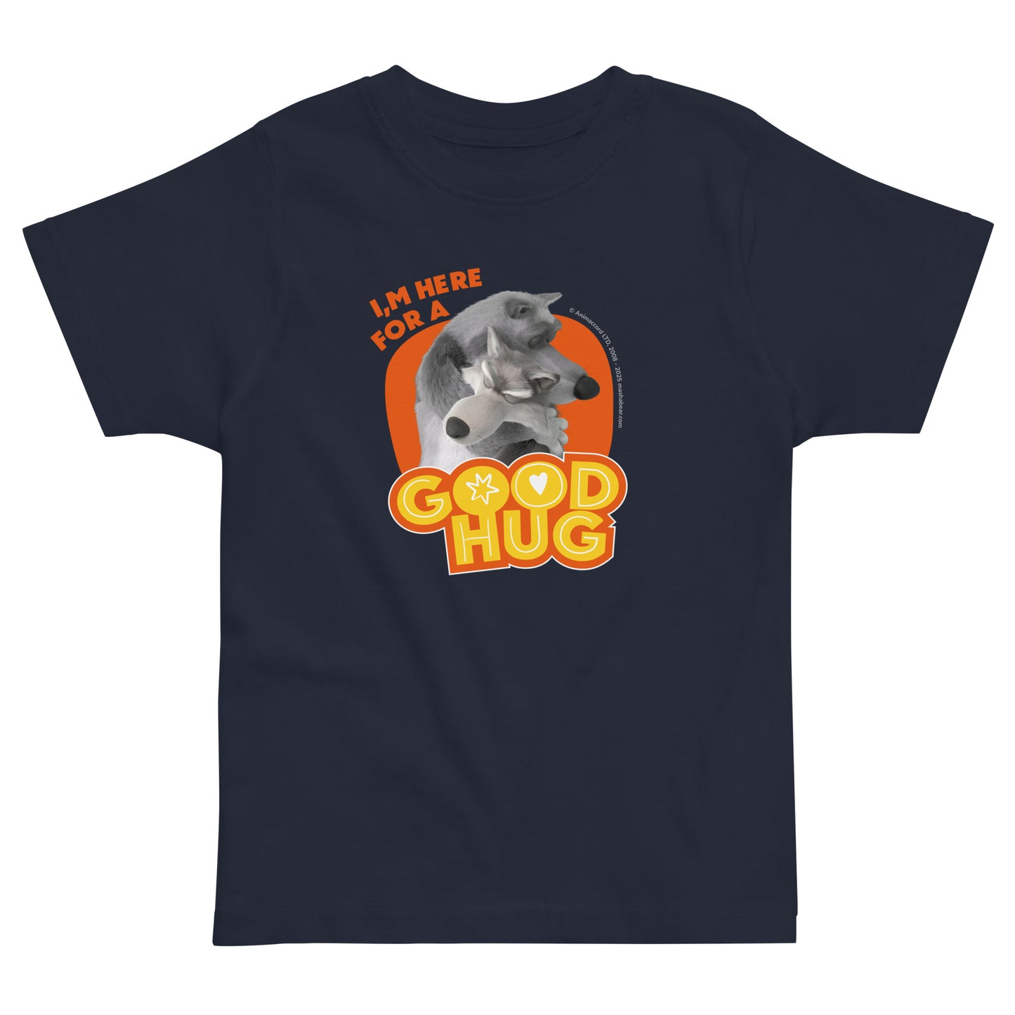 Masha and the Bear Friends Toddler Jersey Good Hug #2 T-shirt Navy