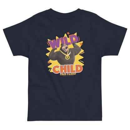 Masha and the Bear Friends Toddler Jersey Wild Child T-shirt Navy