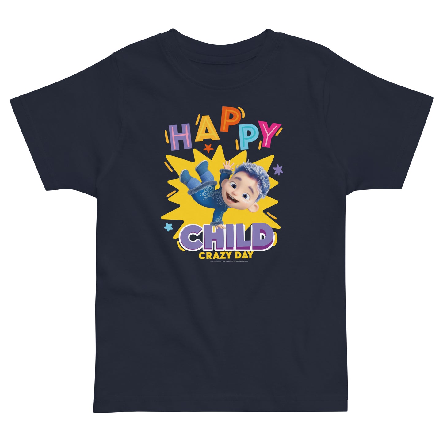 Masha and the Bear Friends Toddler Jersey Happy Child #2 T-shirt Navy