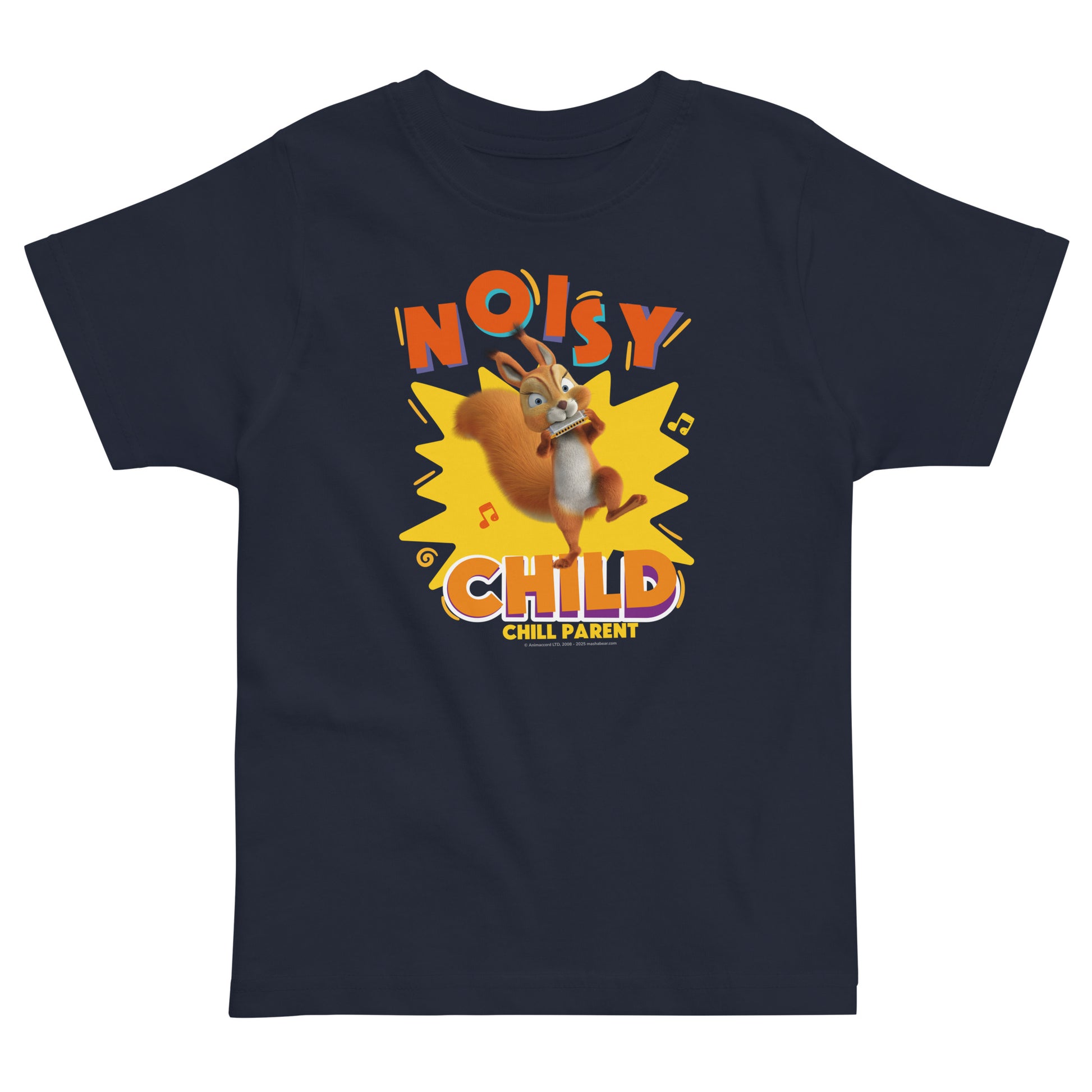 Masha and the Bear Friends Toddler Jersey Noisy Child T-shirt Navy