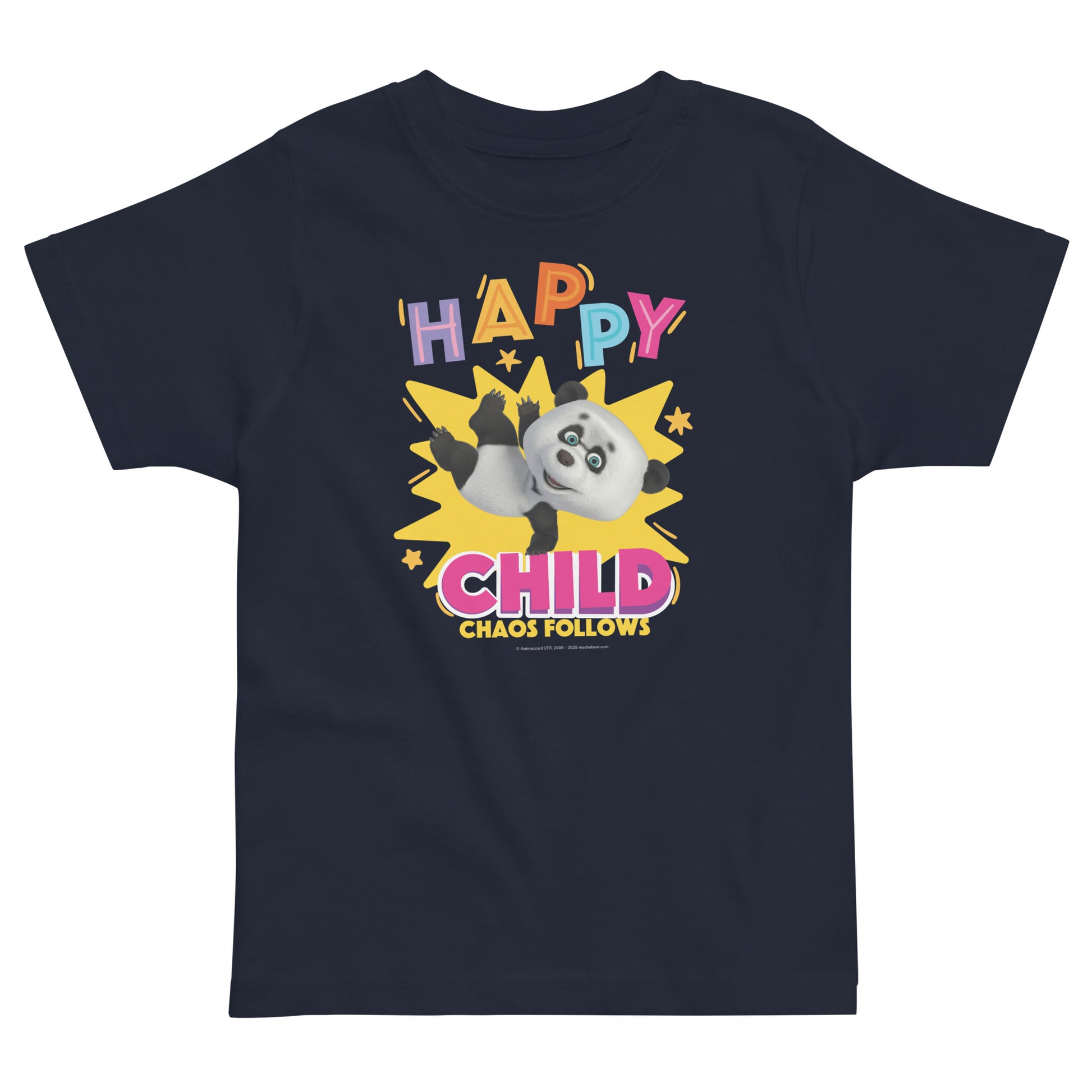 Masha and the Bear Friends Toddler Jersey Happy Child #1 T-shirt Navy