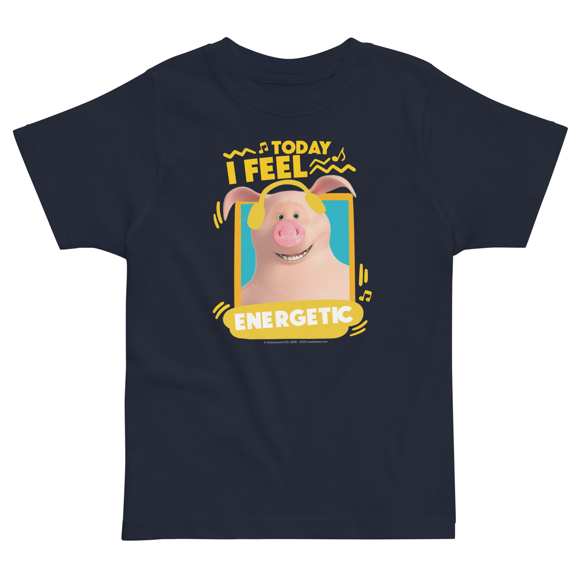 Masha and the Bear Friends Toddler Jersey Energetic T-shirt Navy