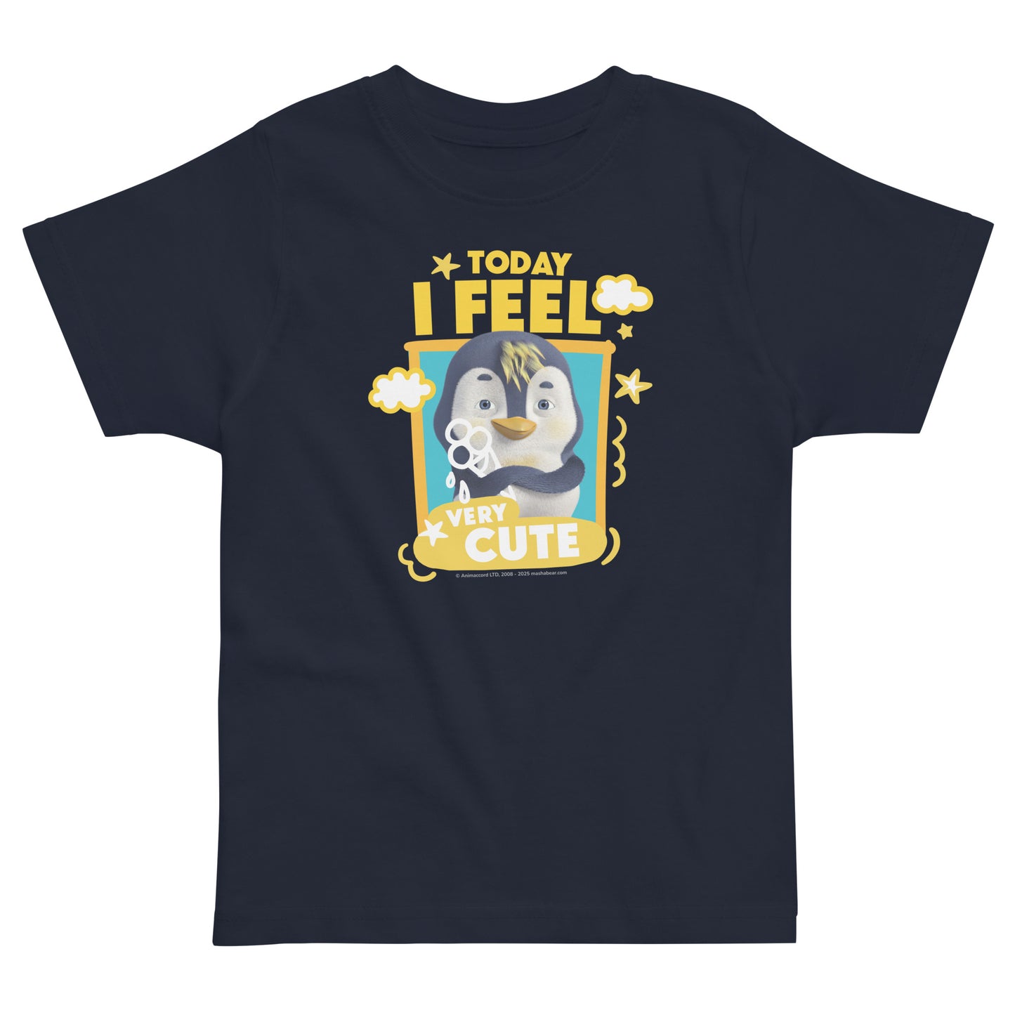 Masha and the Bear Friends Toddler Jersey Cute T-shirt Navy