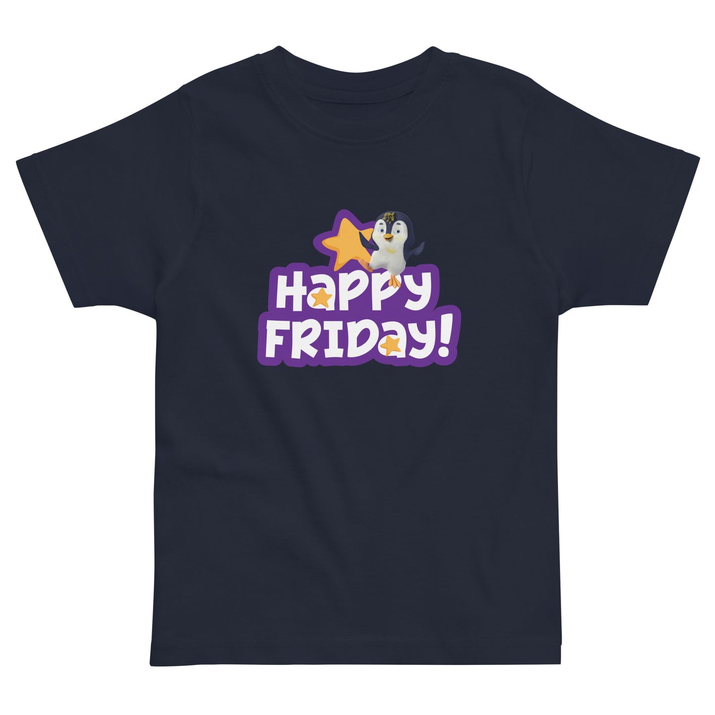 Masha and the Bear Friends Toddler Jersey Happy Friday T-shirt Navy