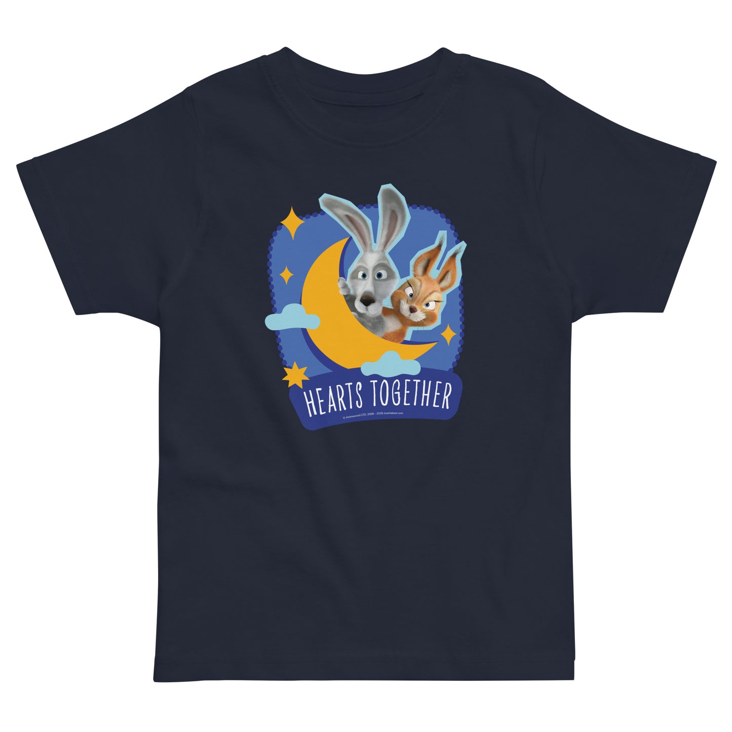 Masha and the Bear Friends Ramadan Toddler jersey t-shirt Navy T-SHIRT