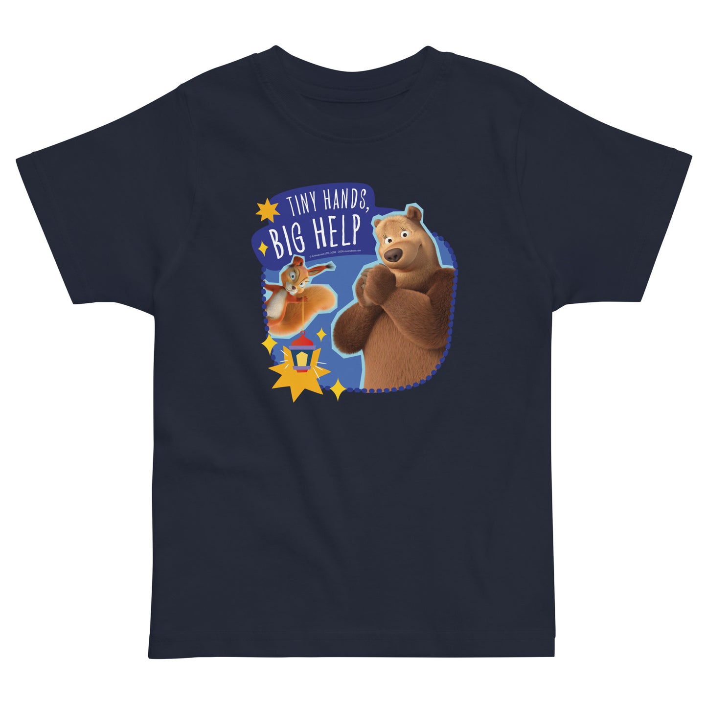 Masha and the Bear Friends Ramadan Toddler jersey t-shirt Navy T-SHIRT