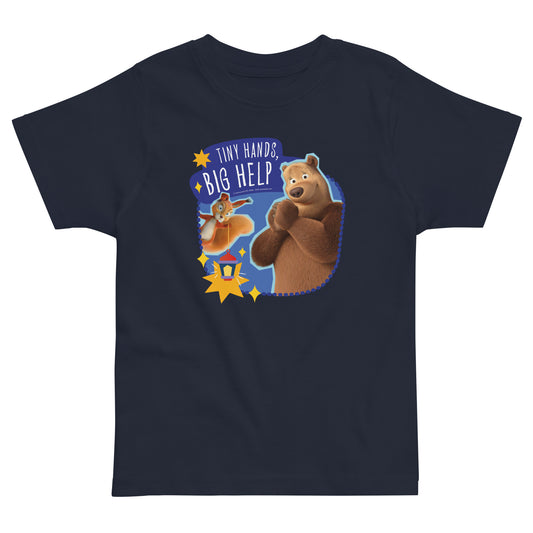 Masha and the Bear Friends Ramadan Toddler jersey t-shirt Navy T-SHIRT