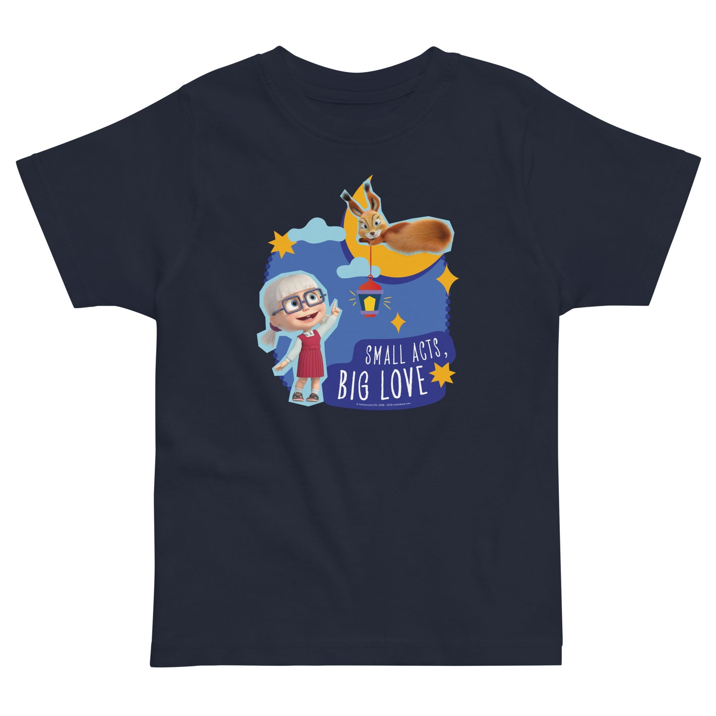 Masha and the Bear Friends Ramadan Toddler jersey t-shirt Navy T-SHIRT