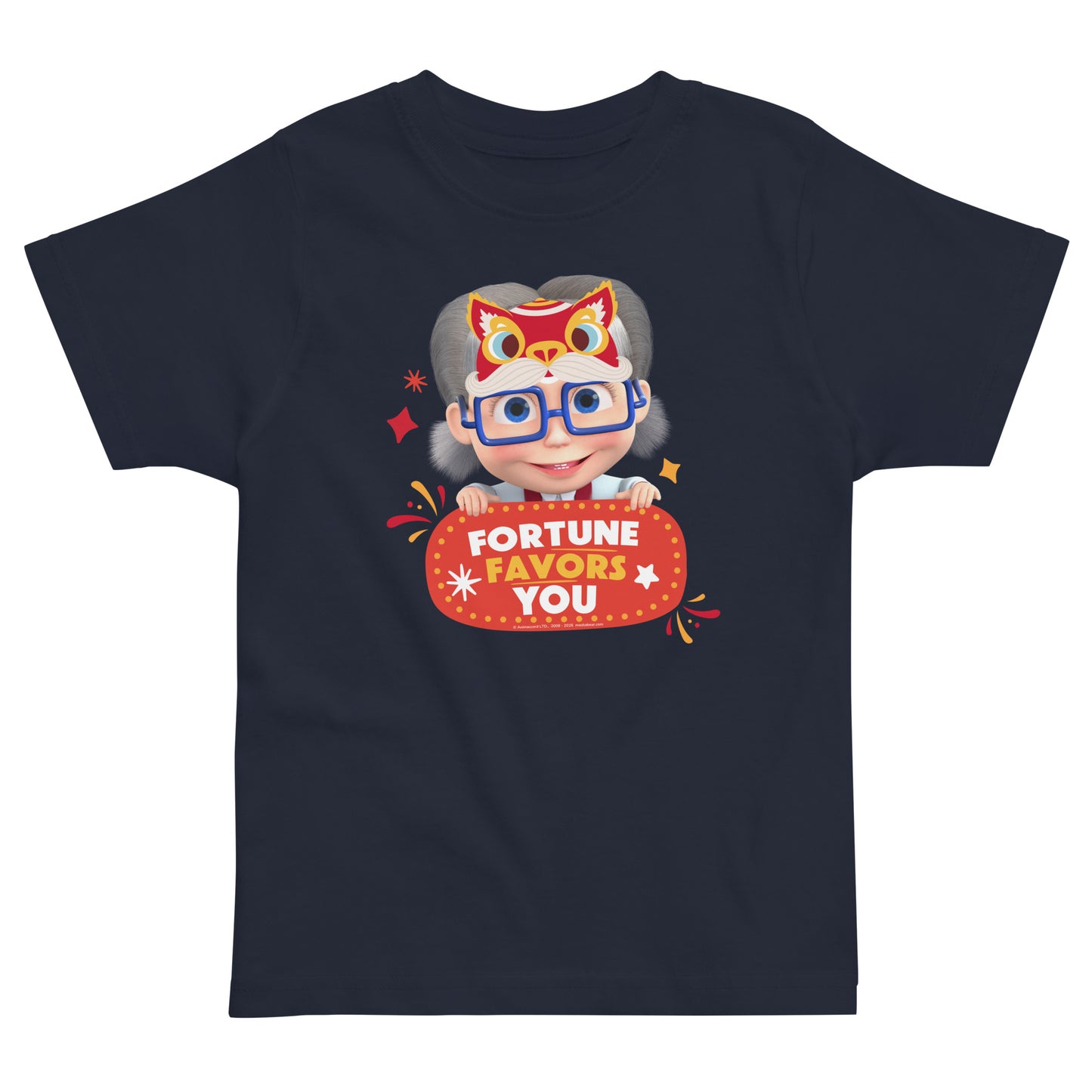 Masha and the Bear Friends Lunar Horse Toddler jersey t-shirt Navy T-SHIRT