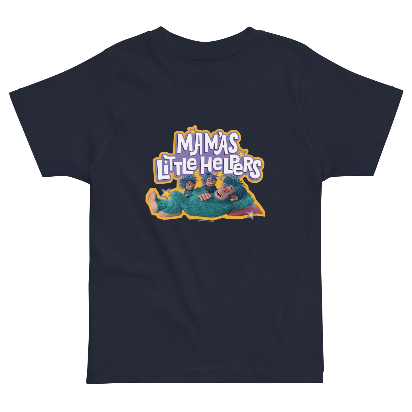Masha and the Bear Friends For Her Toddler jersey t-shirt Navy T-SHIRT