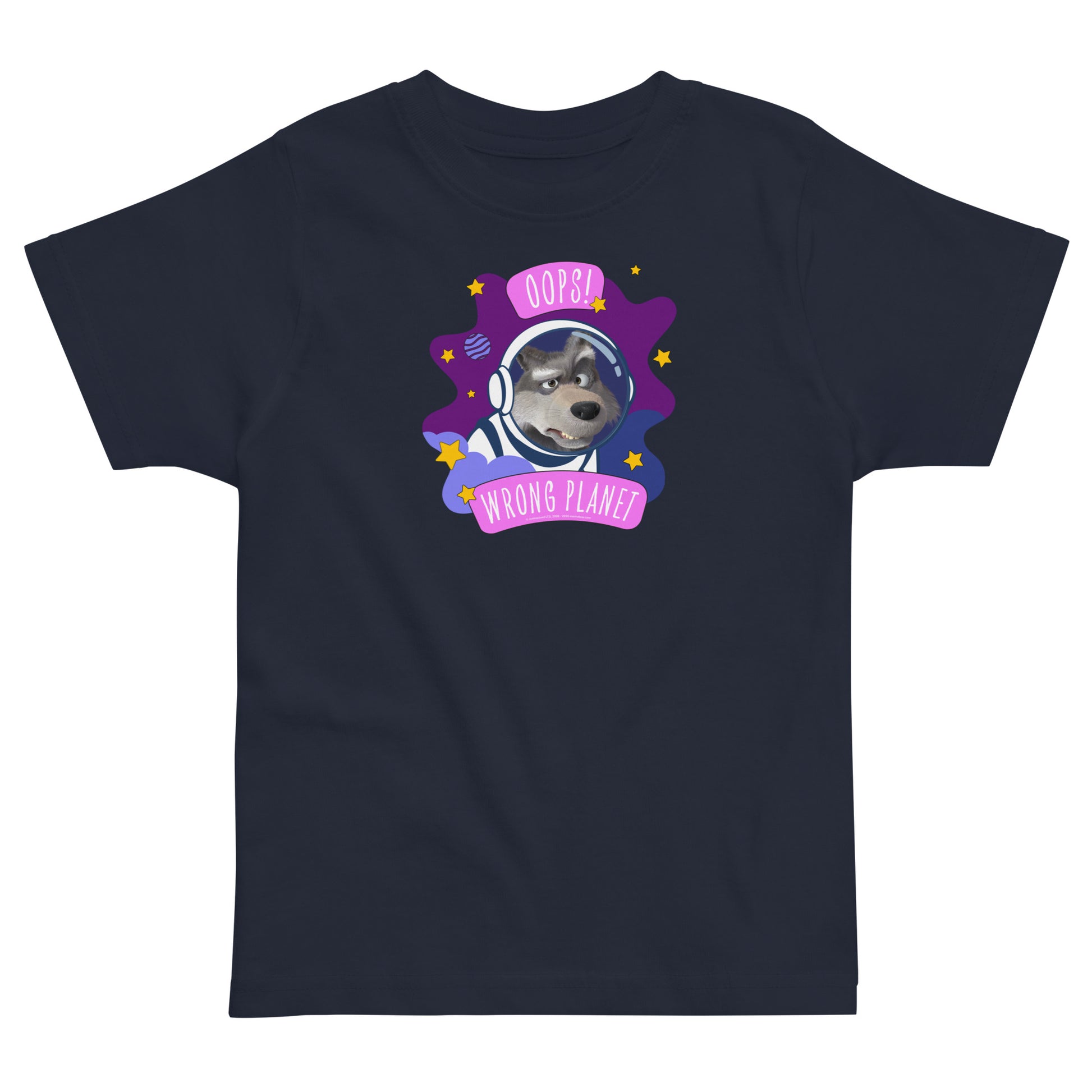 Masha and the Bear Friends Wrong Planet Toddler jersey t-shirt Navy T-SHIRT