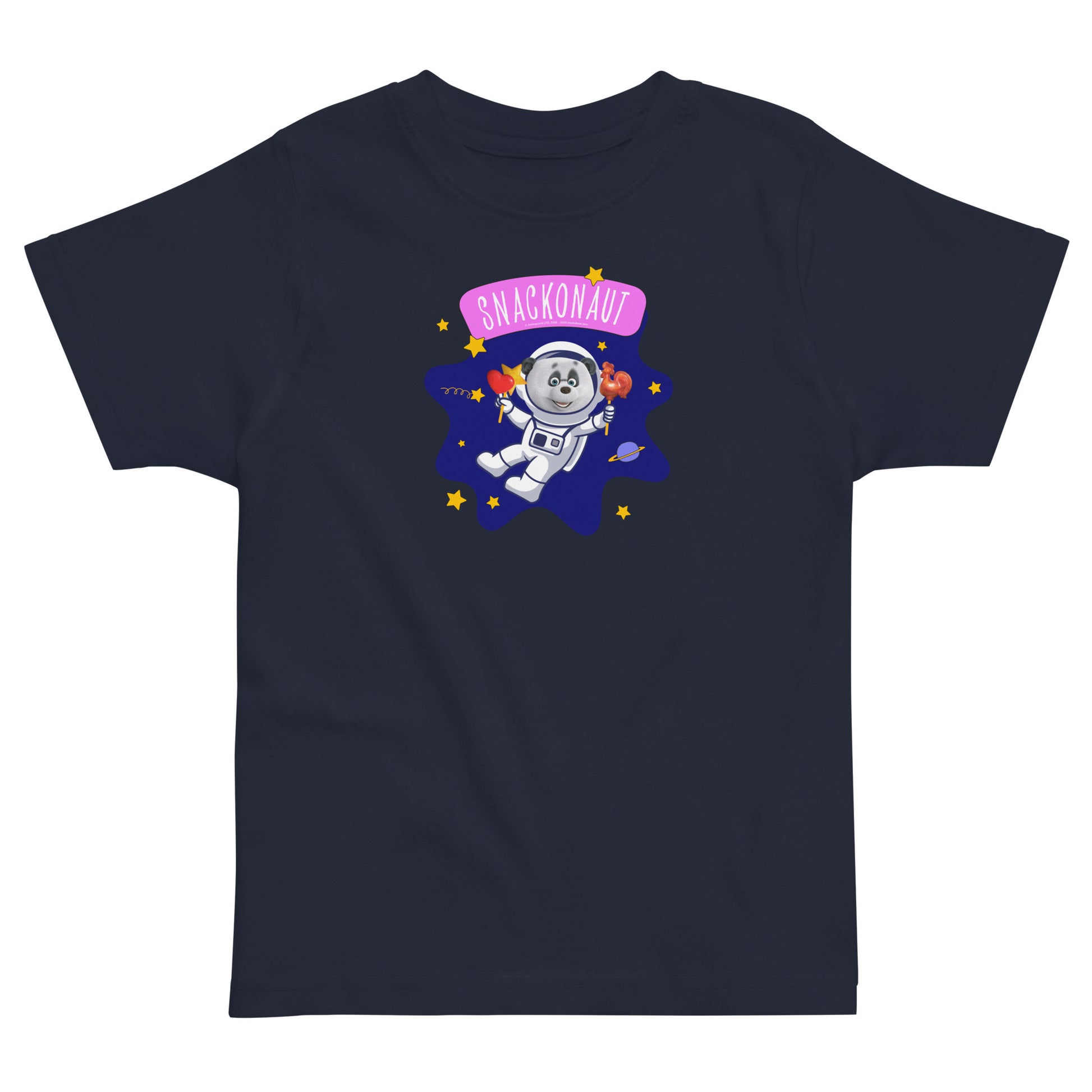 Masha and the Bear Friends Snackonaut Toddler jersey t-shirt Navy T-SHIRT