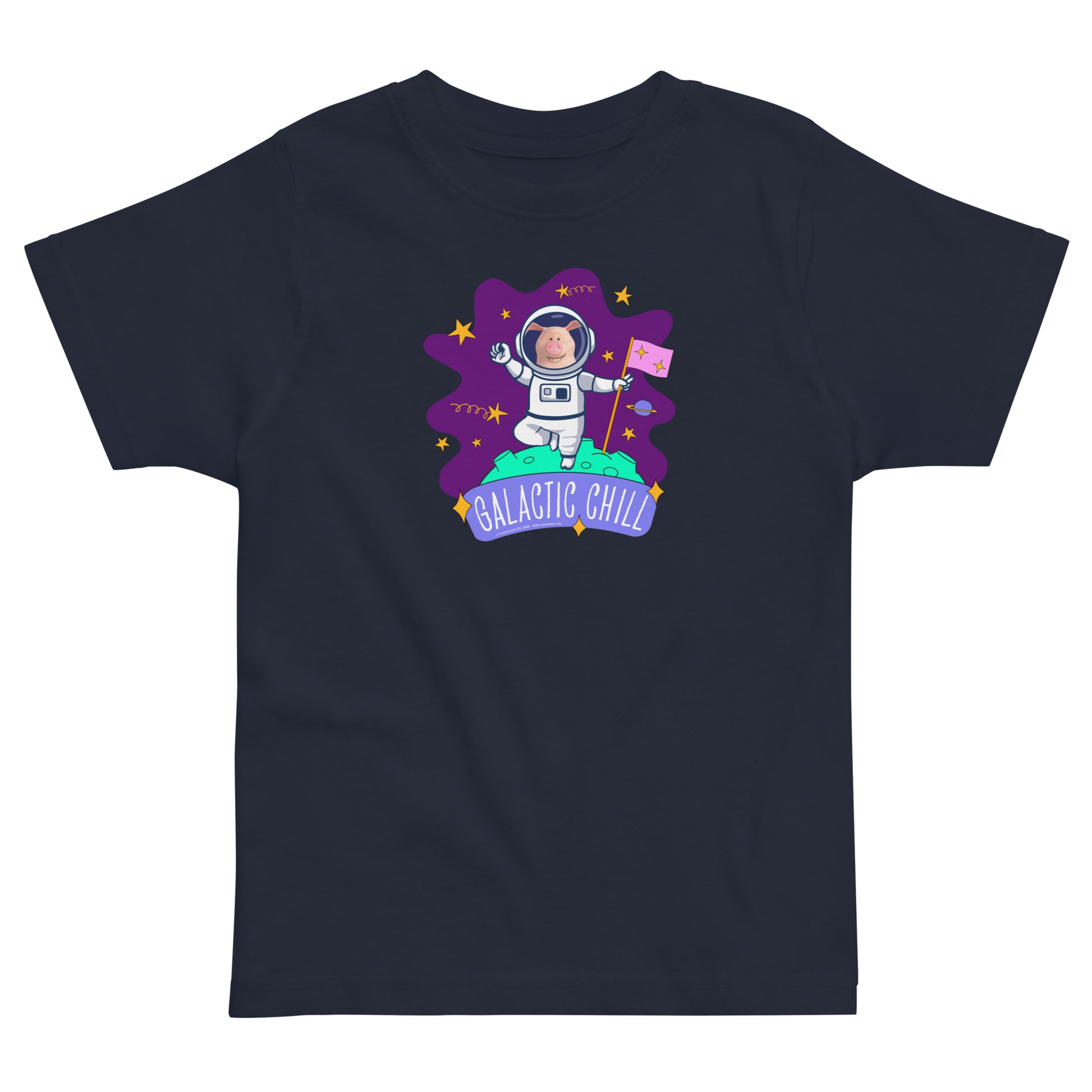Masha and the Bear Friends Galactic Chill Toddler jersey t-shirt Navy T-SHIRT