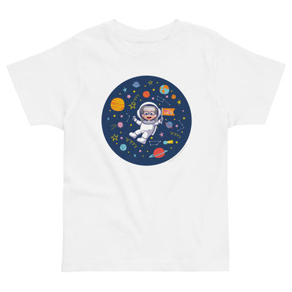 Masha and The Bear Friends Cosmic #2 Toddler Jersey T-shirt White