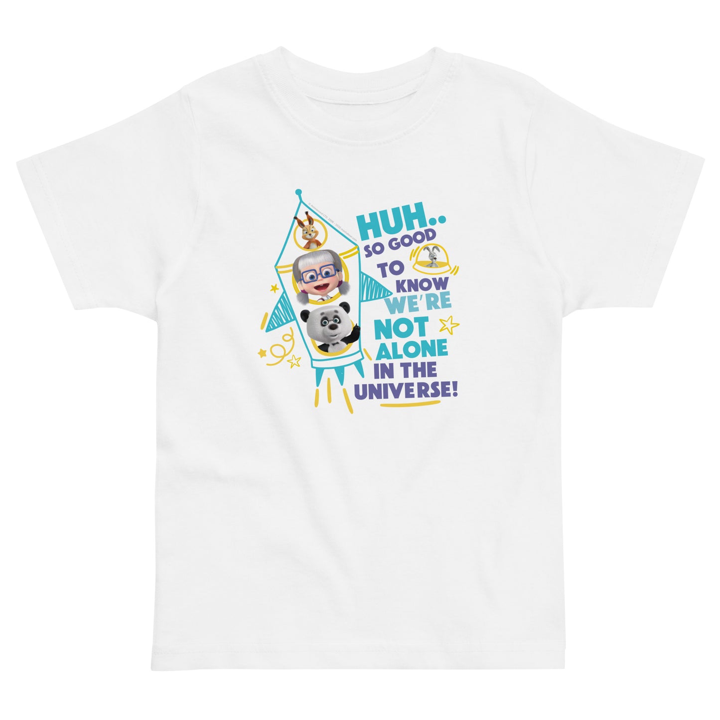 Masha and The Bear Friends Not Alone #3 Toddler Jersey T-shirt White