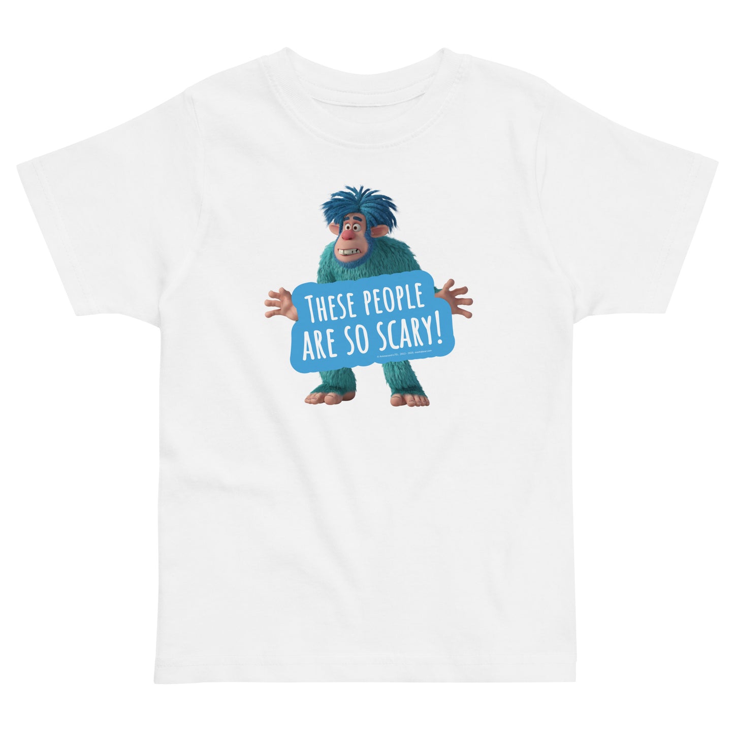 Masha and the Bear Friends These People Are So Scary! Toddler Jersey T-shirt White T-SHIRT
