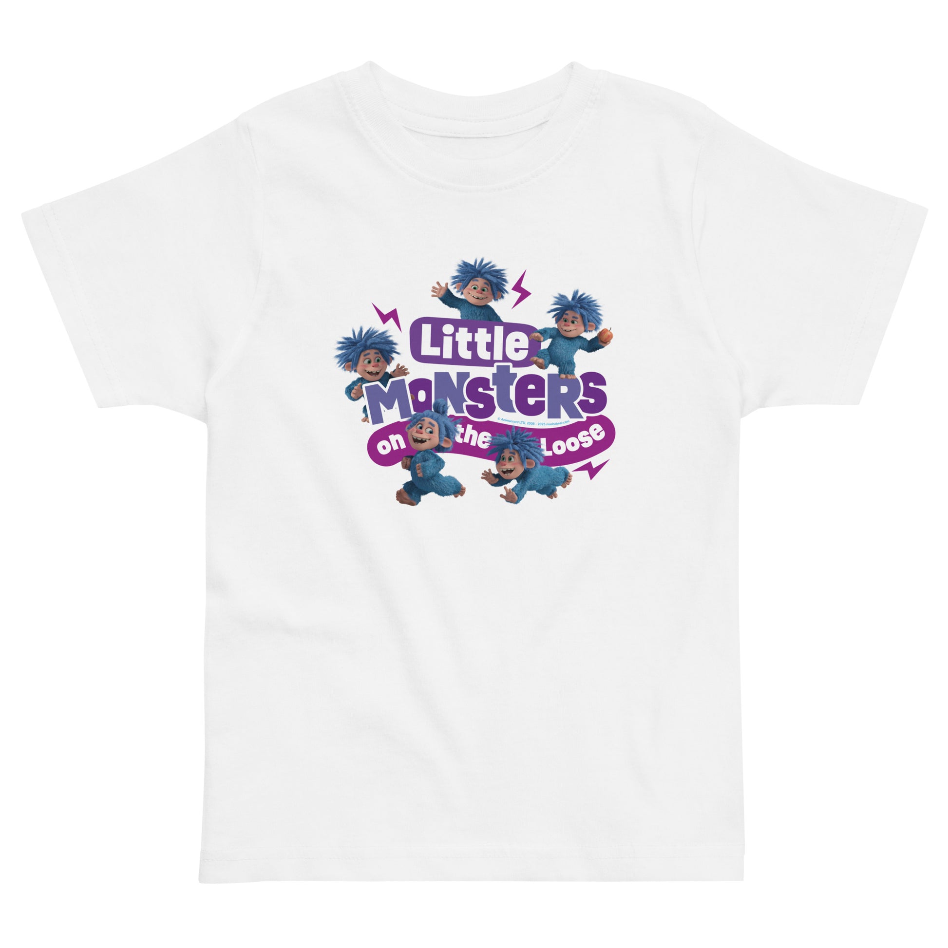 Masha and the Bear Friends Little Monsters Toddler Jersey T-shirt White T-SHIRT