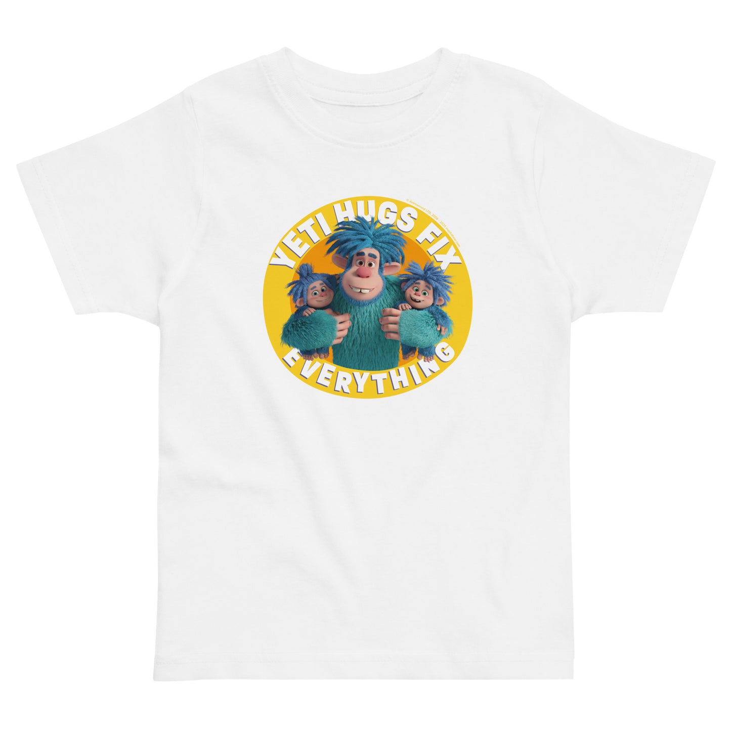 Masha and the Bear Friends Yeti HugsToddler Jersey T-shirt White T-SHIRT