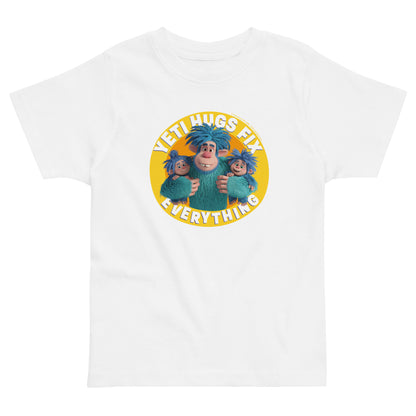 Masha and the Bear Friends Yeti HugsToddler Jersey T-shirt White T-SHIRT