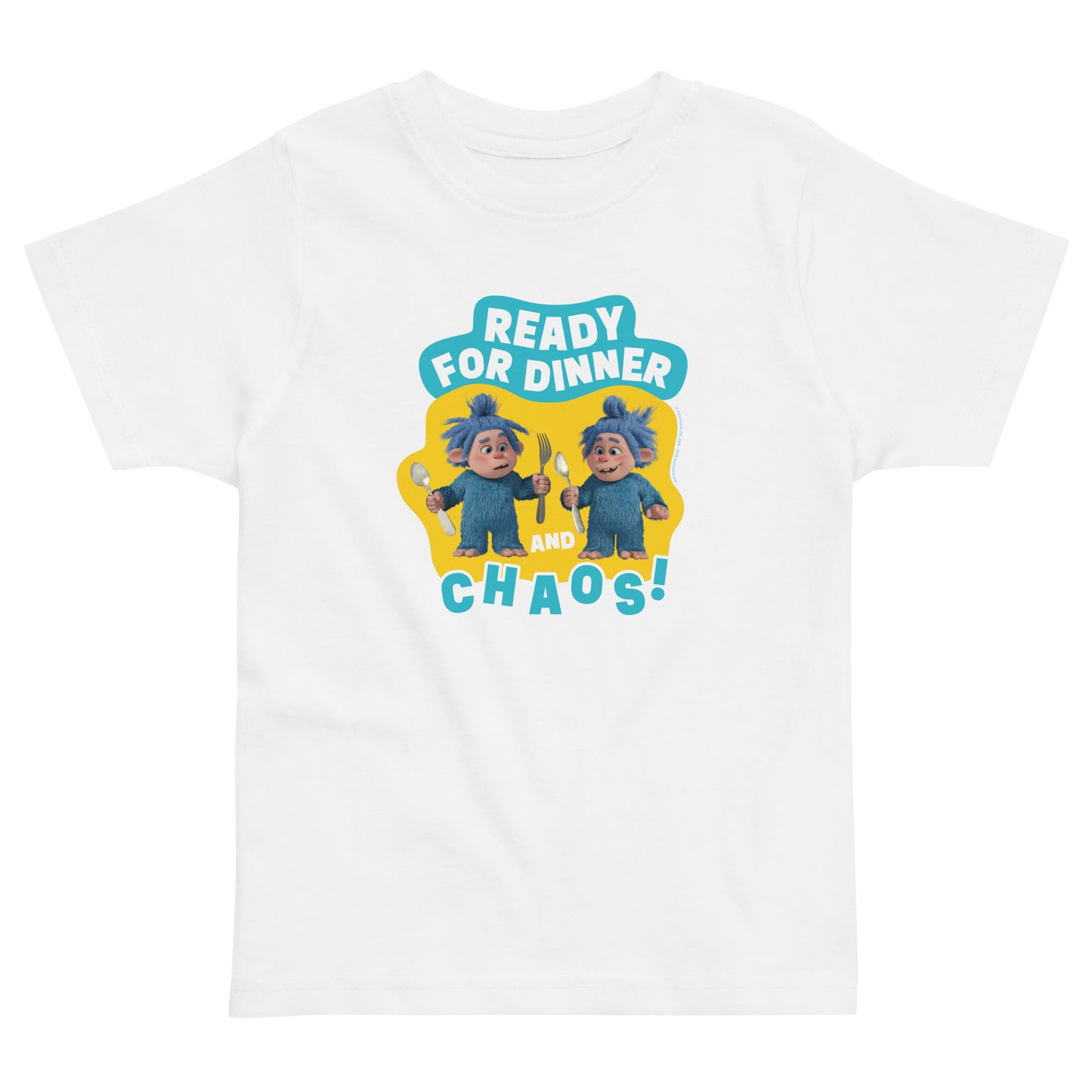 Masha and the Bear Friends Ready For Dinner Toddler Jersey T-Shirt White T-SHIRT