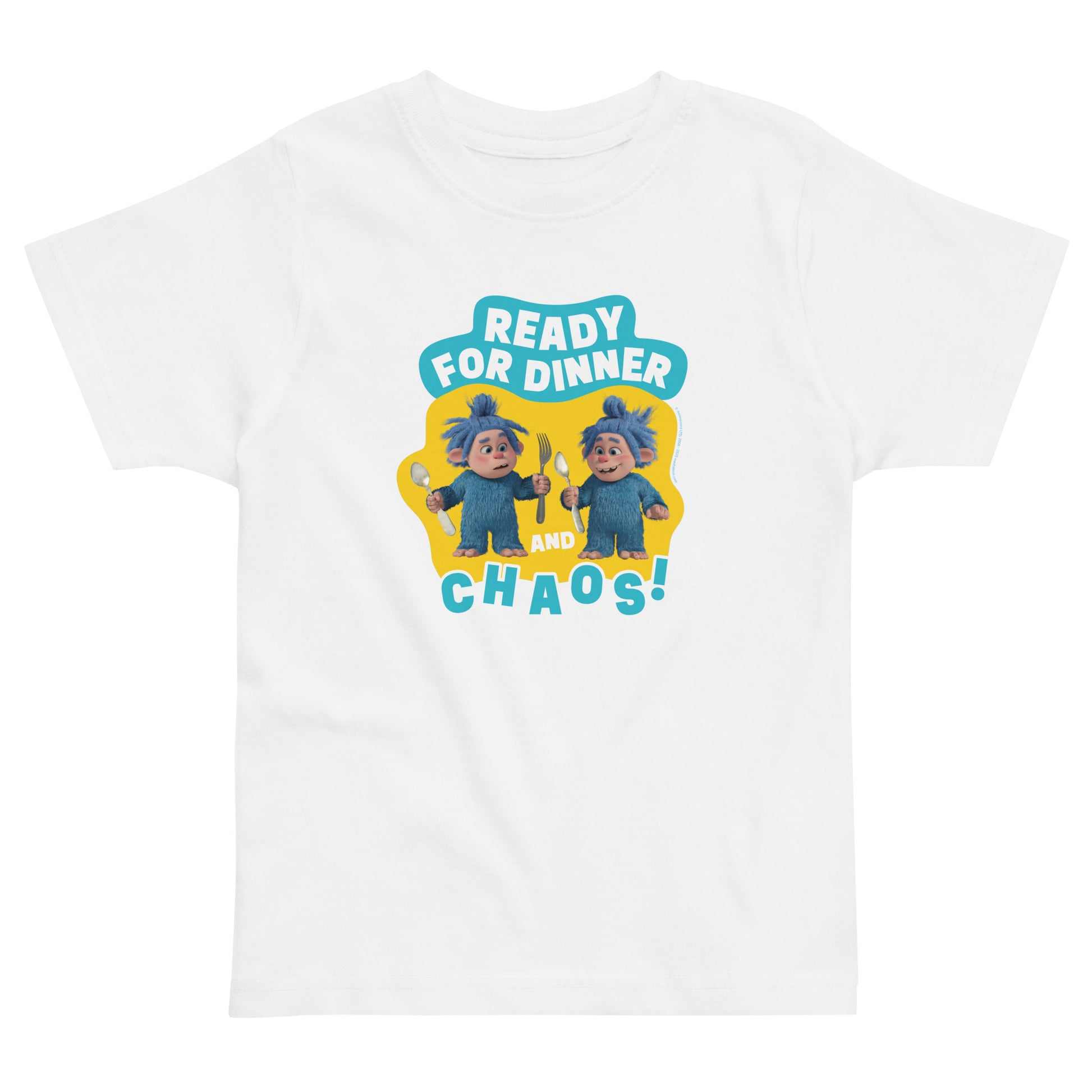 Masha and the Bear Friends Ready For Dinner Toddler Jersey T-Shirt White T-SHIRT