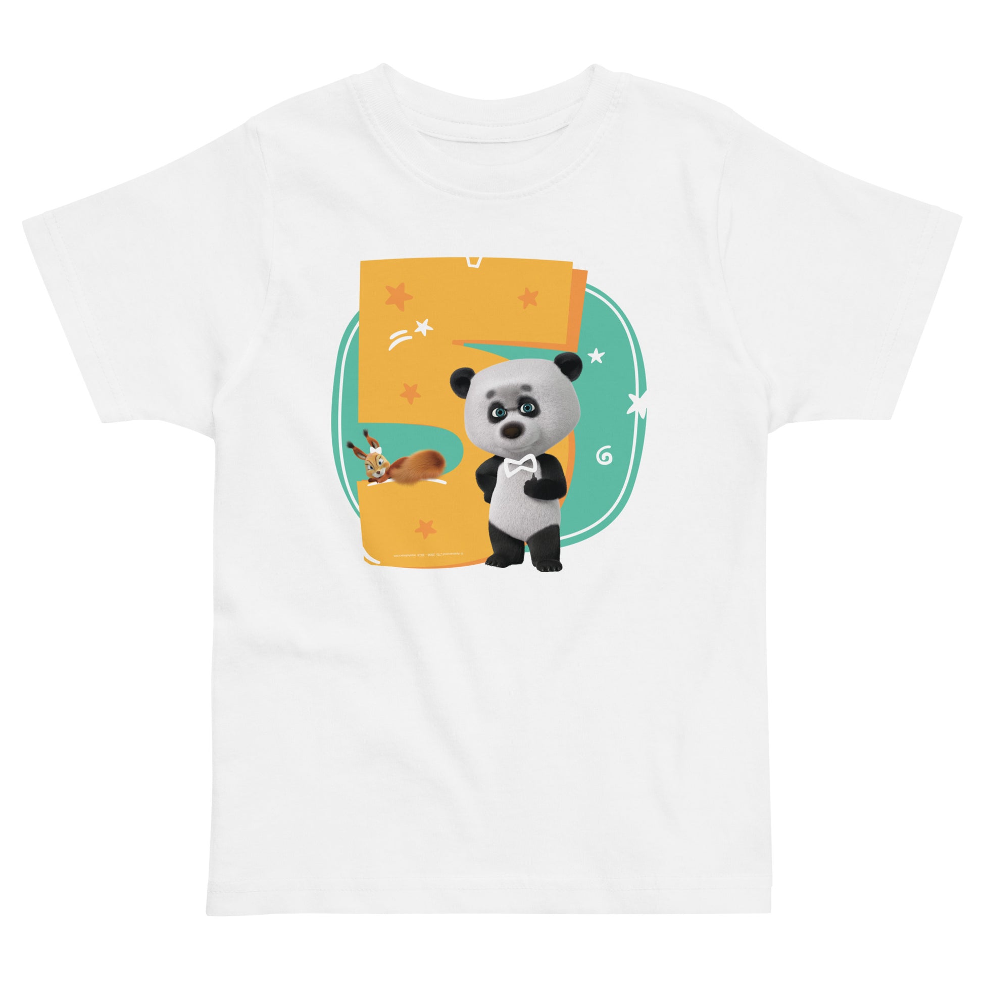Masha and the Bear Friends Toddler Jersey 5 Years T-shirt White