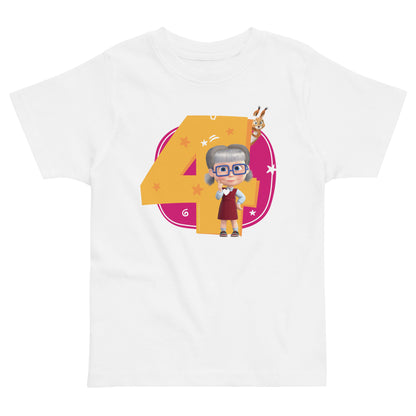Masha and the Bear Friends Toddler Jersey 4 Years T-shirt White
