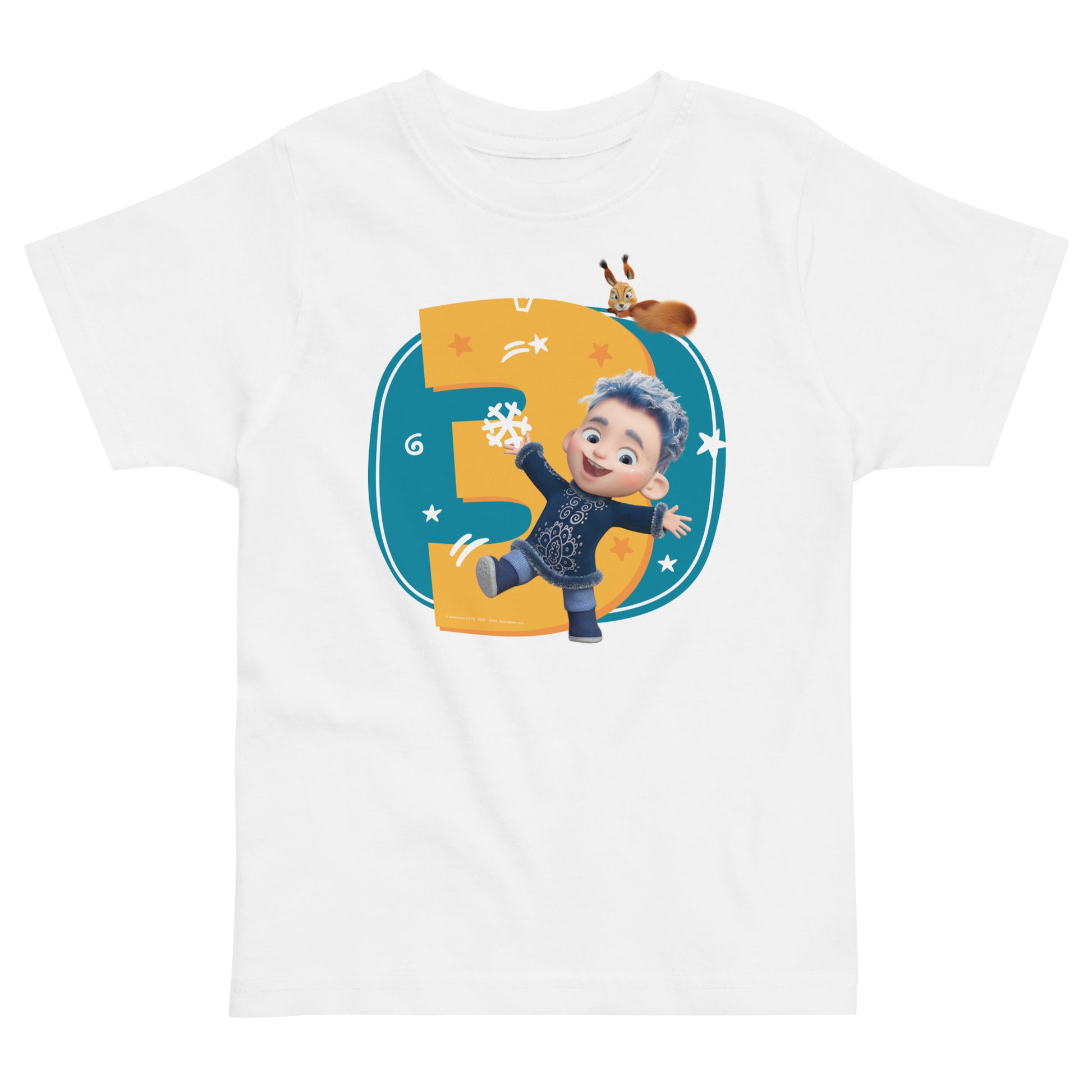 Masha and the Bear Friends Toddler Jersey 3 Years T-shirt White