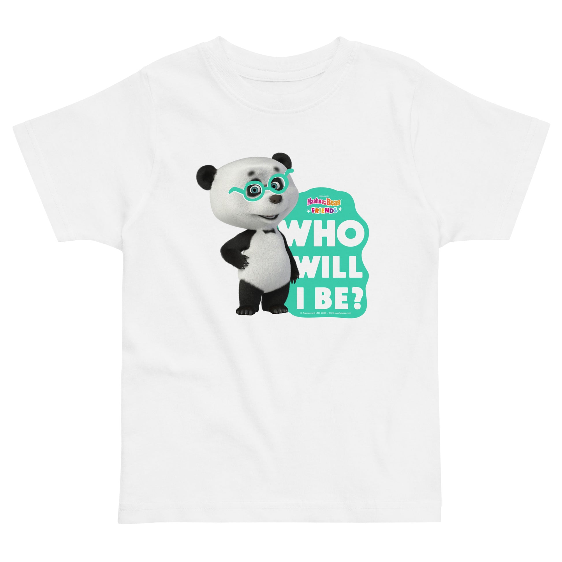 Masha and the Bear Friends Toddler Jersey Who Will I be T-shirt White
