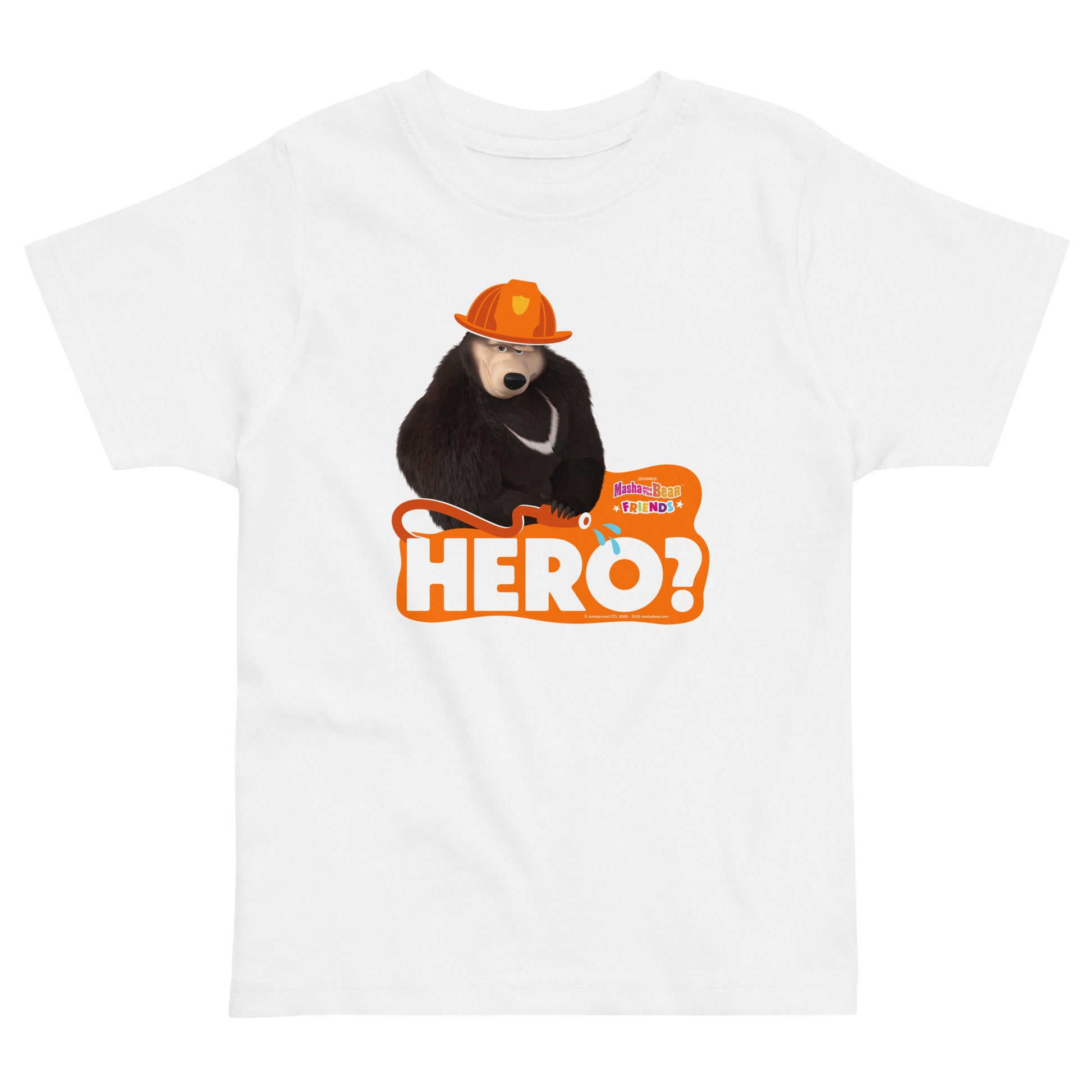 Masha and the Bear Friends Toddler Jersey Hero? T-shirt White