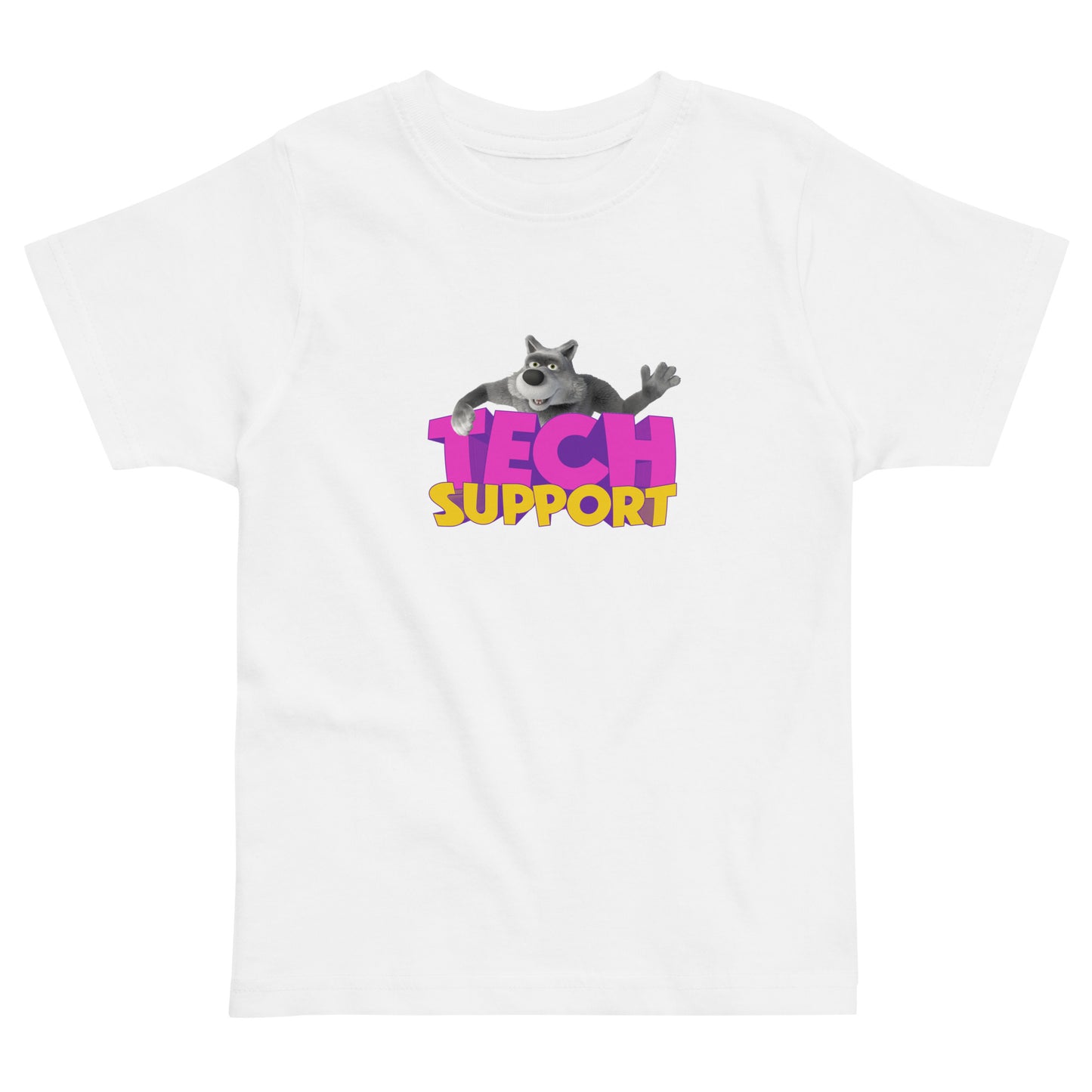 Masha and the Bear Friends Toddler Jersey Tech Support T-shirt White