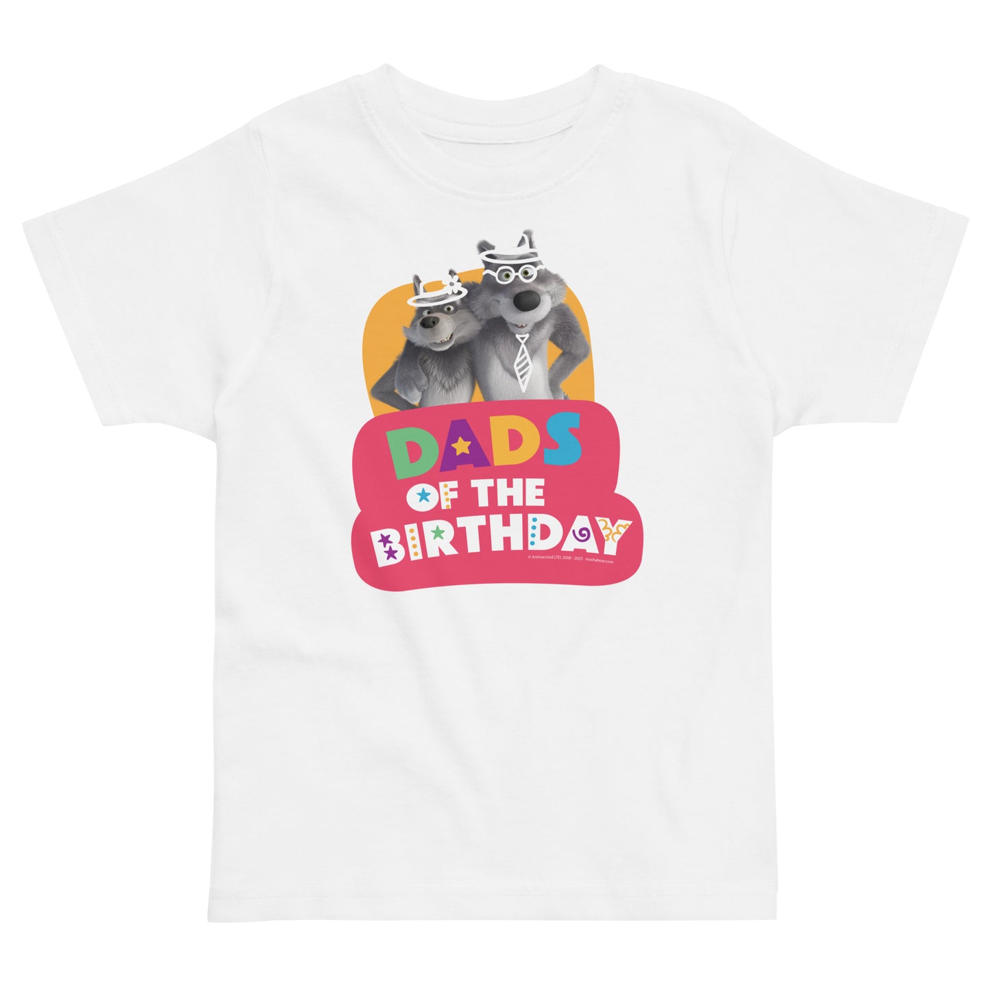 Masha and the Bear Friends Toddler Jersey Birthday #1 T-shirt White