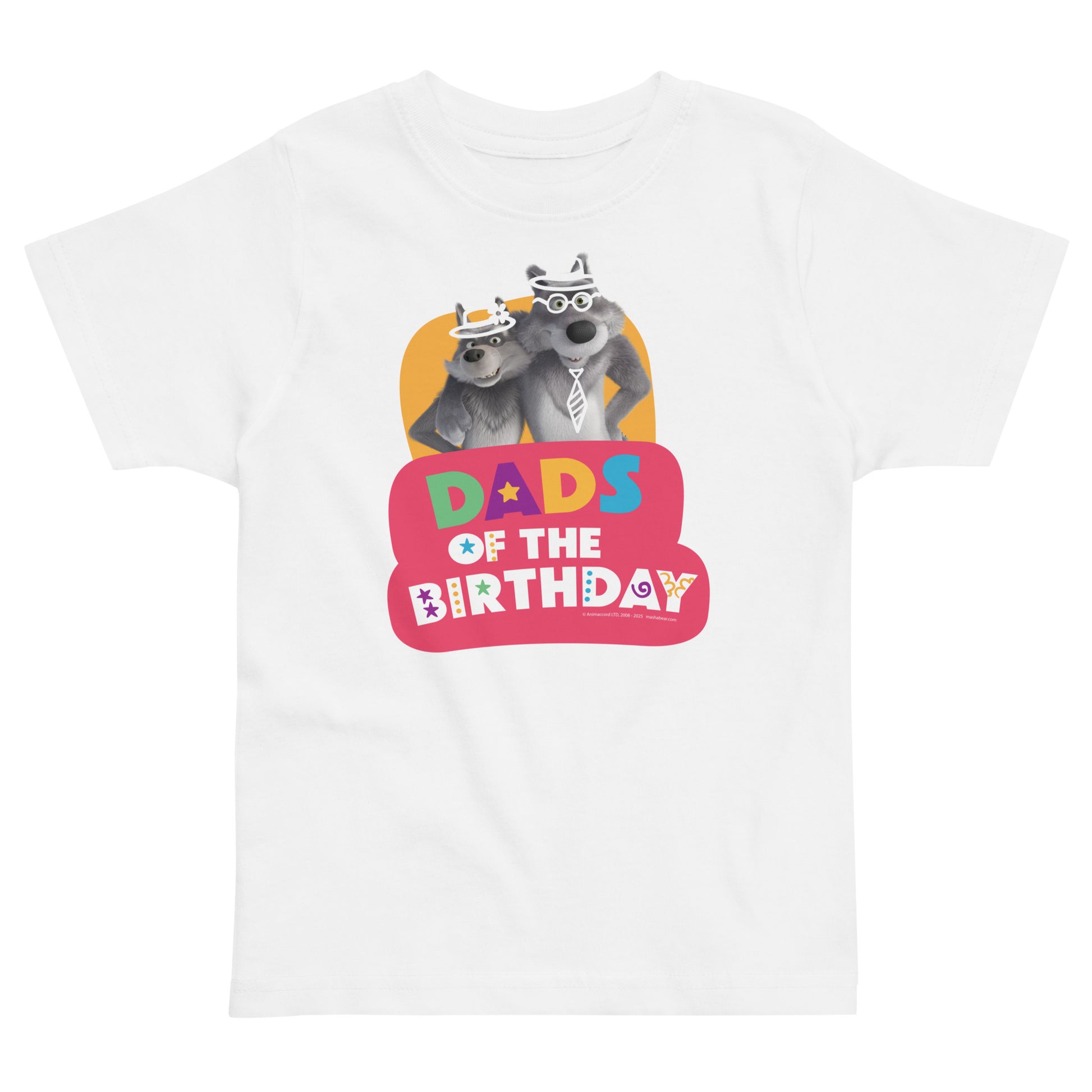 Masha and the Bear Friends Toddler Jersey Birthday #1 T-shirt White