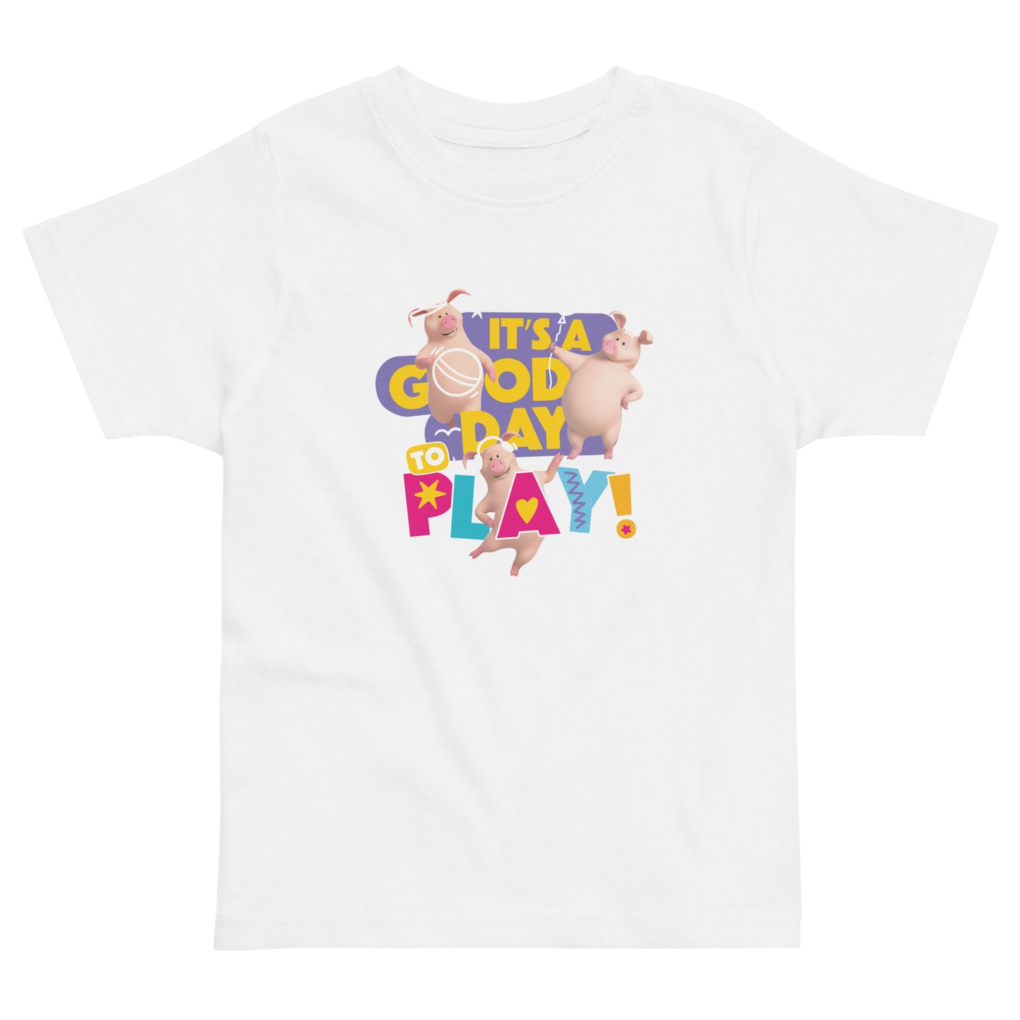 Masha and the Bear Friends Toddler Jersey Good Day To Play T-shirt White